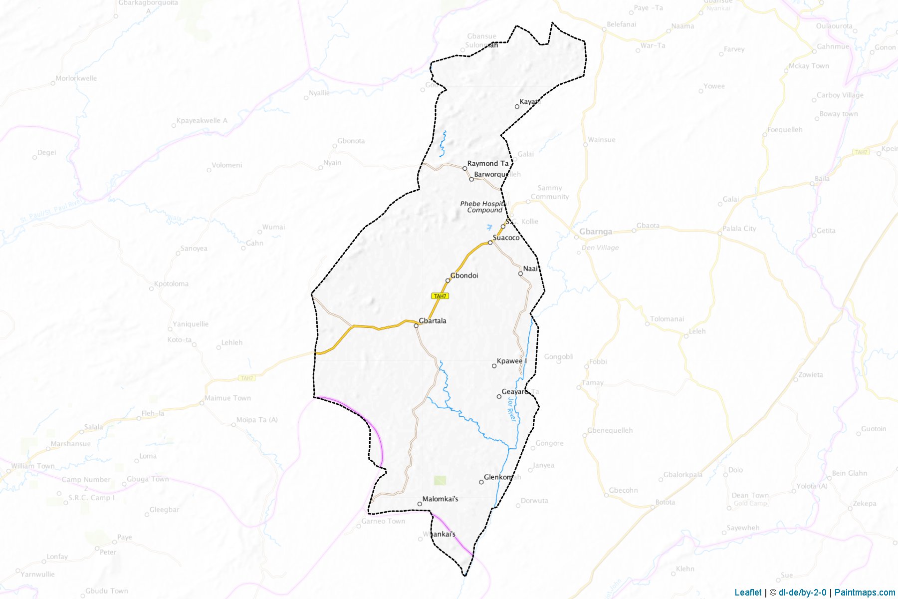 Muestras de recorte de mapas Suakoko (Bong)-1