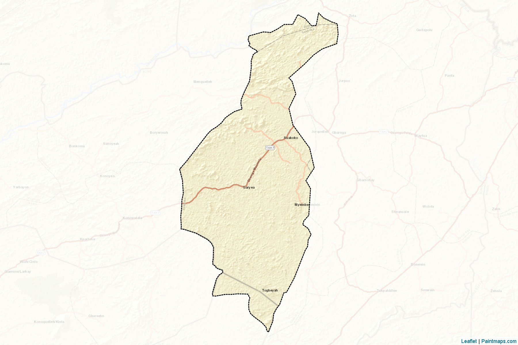 Muestras de recorte de mapas Suakoko (Bong)-2