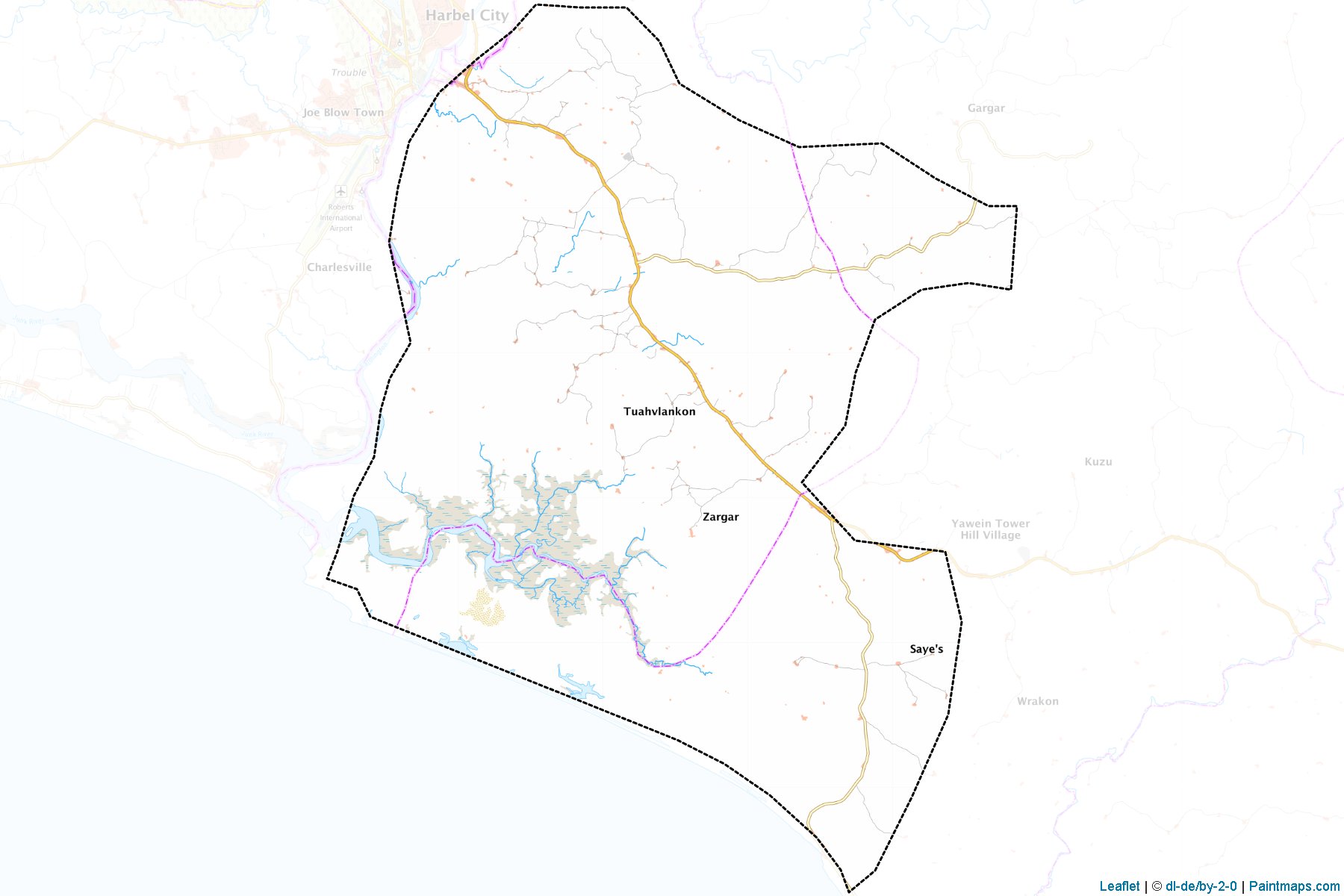 Muestras de recorte de mapas Owensgrove (Grand Bassa)-1