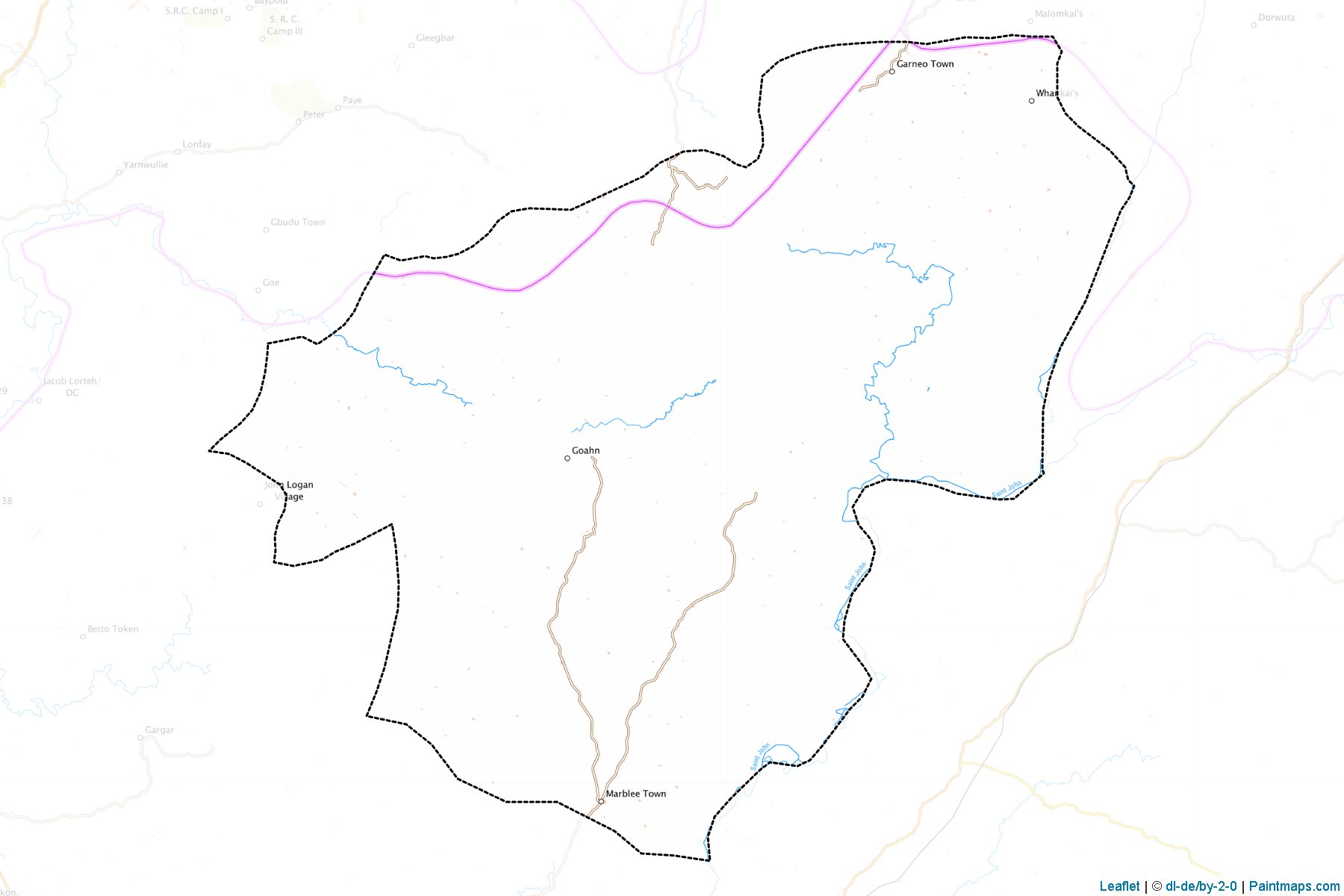 District #2 (Grand Bassa County) Haritası Örnekleri-1