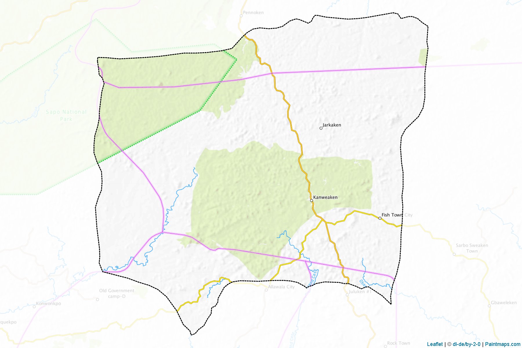 Gbeapo (Grand Gedeh) Map Cropping Samples-1