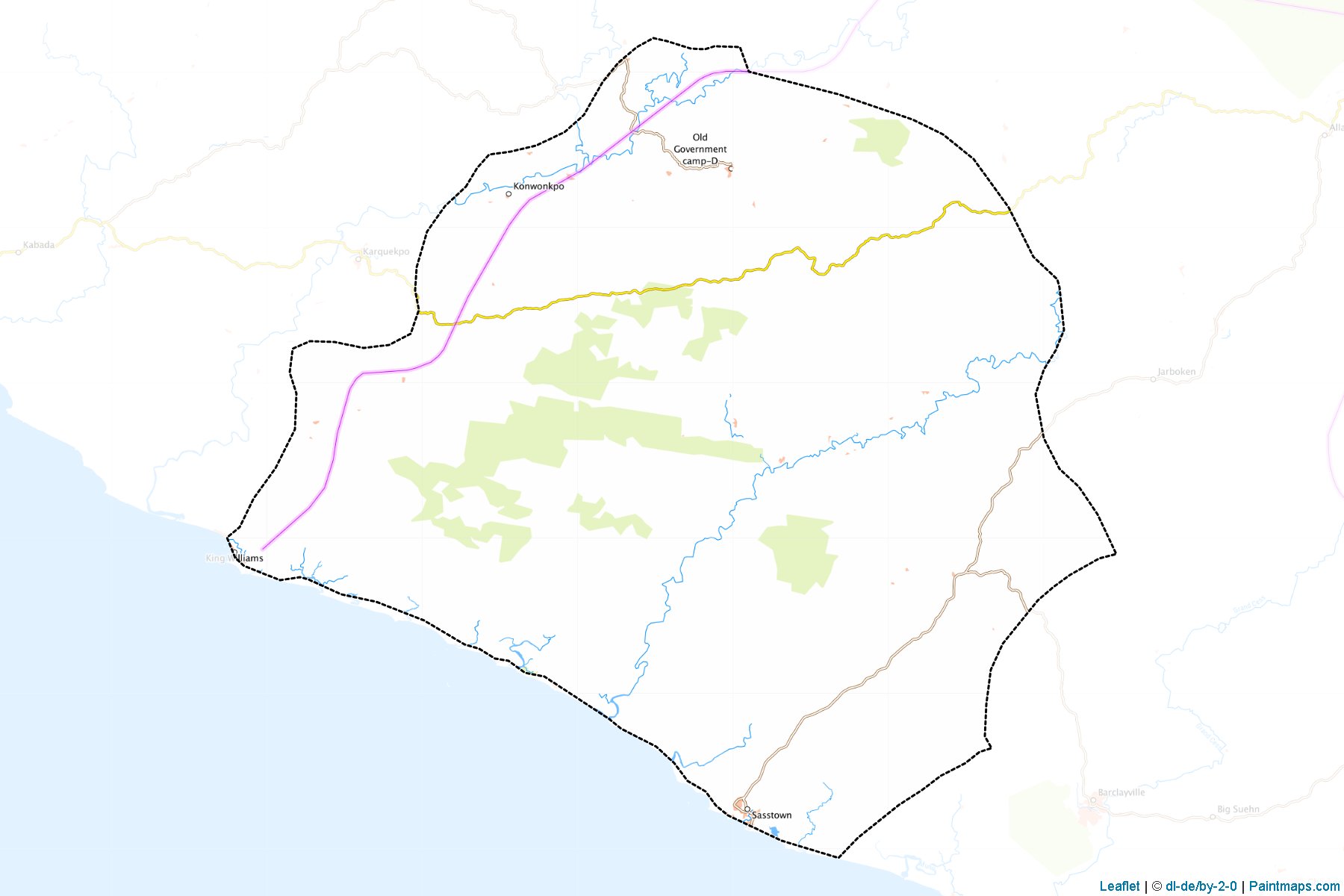 Muestras de recorte de mapas Sasstown (Grand Kru)-1