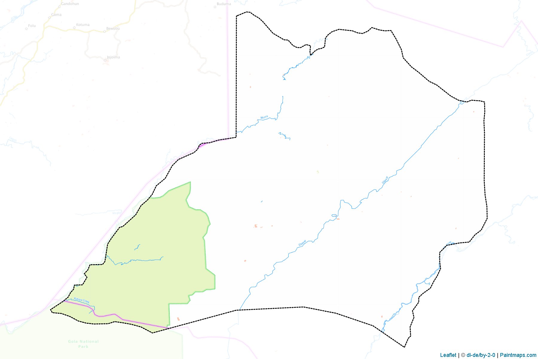 Kongba (Gbapolu) Haritası Örnekleri-1