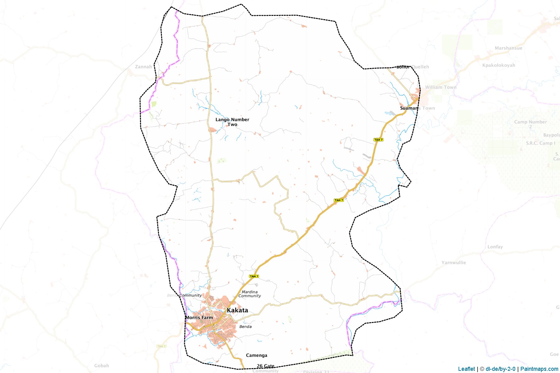 Kakata (Margibi County) Haritası Örnekleri-1