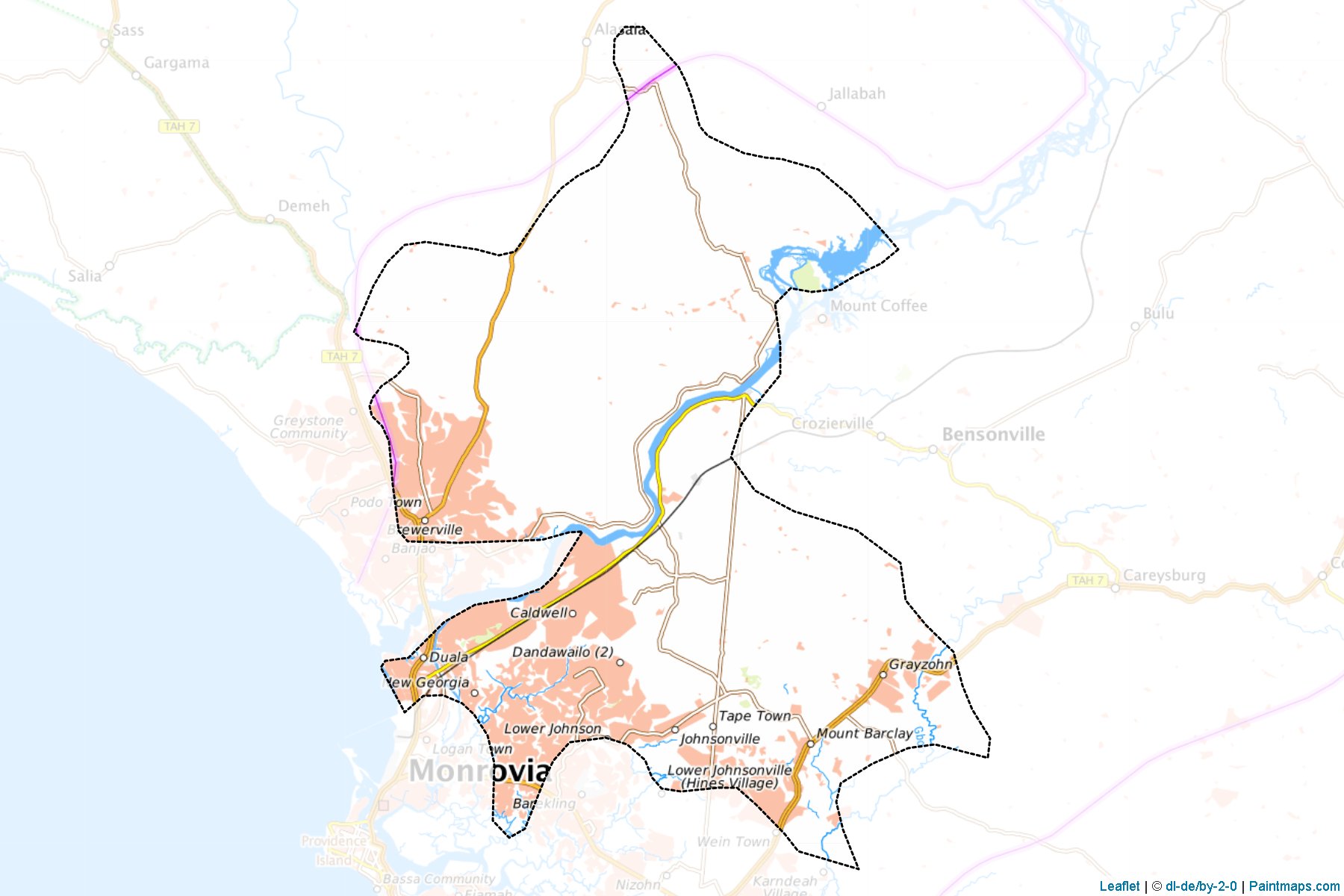 Muestras de recorte de mapas St. Paul River (Montserrado)-1