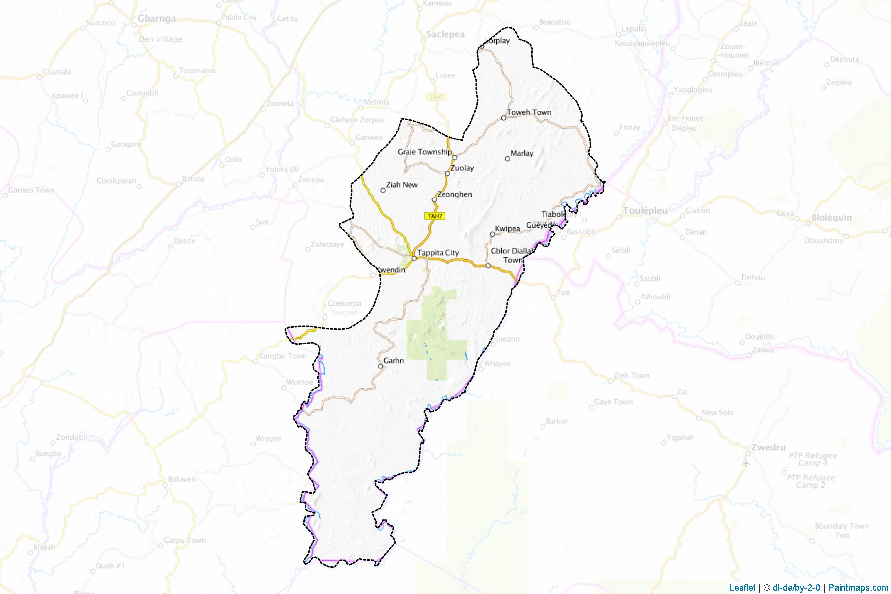 Muestras de recorte de mapas Tappita (Nimba)-1