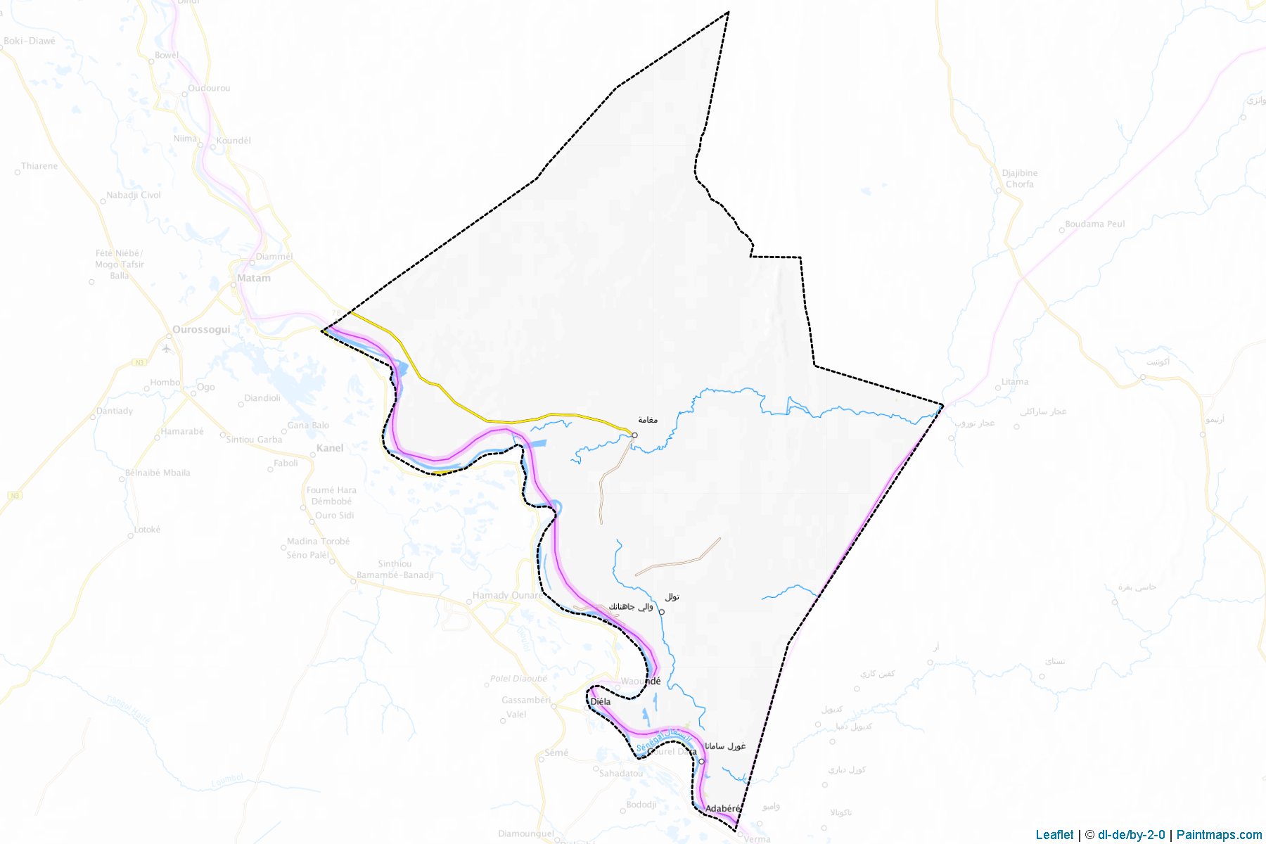 Muestras de recorte de mapas Maghama (Gorgol)-1