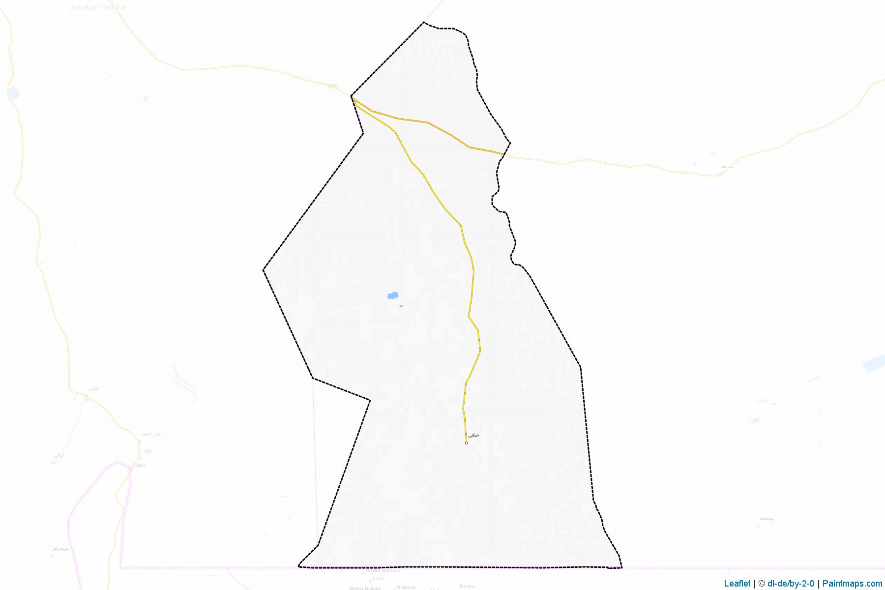 Muestras de recorte de mapas Djigueni (Hodh Ech Chargi)-1