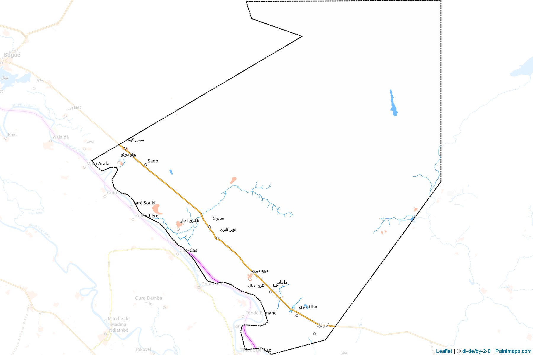 Muestras de recorte de mapas Bababe (Brakna)-1