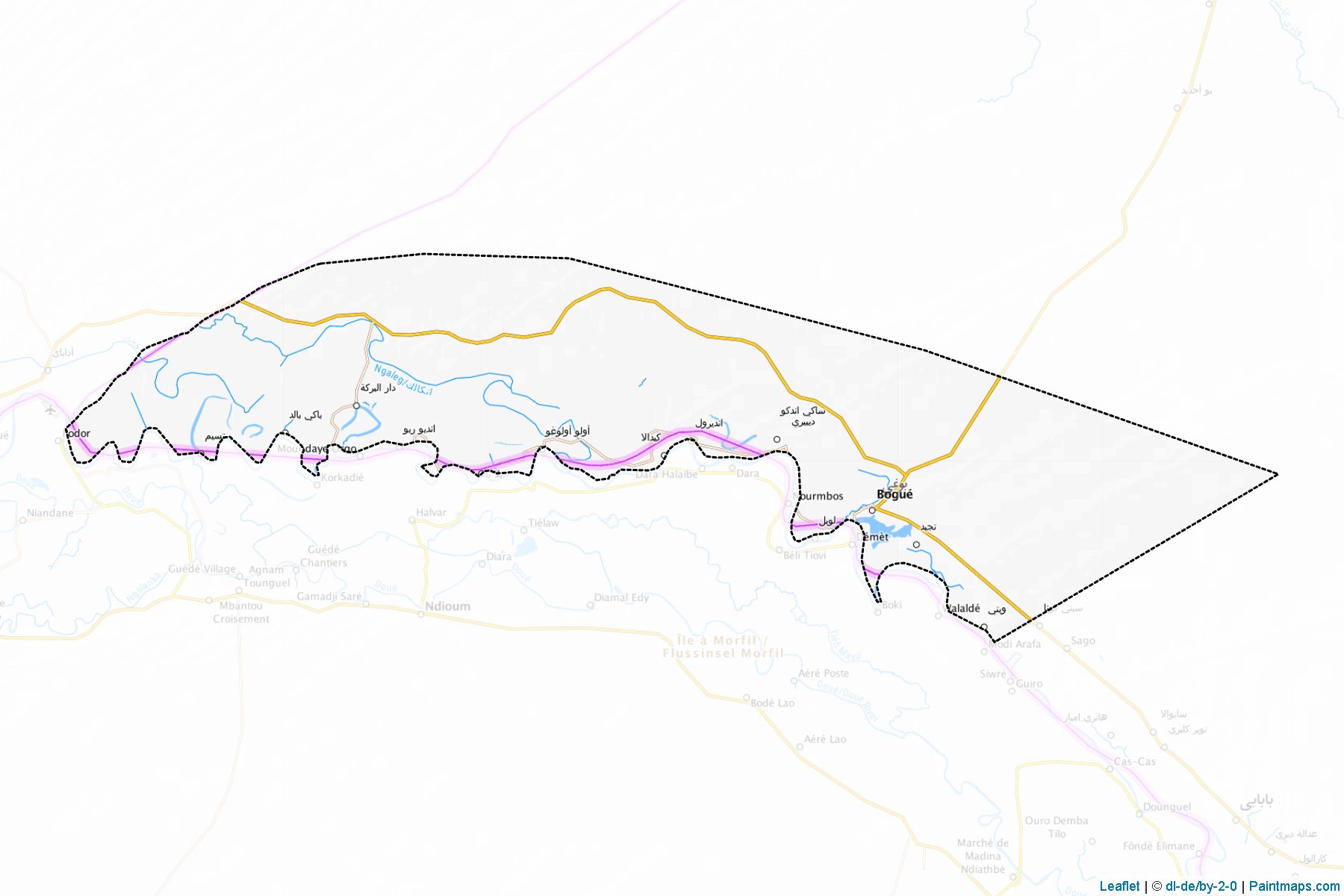 Boghé (Brakna Region) Map Cropping Samples-1