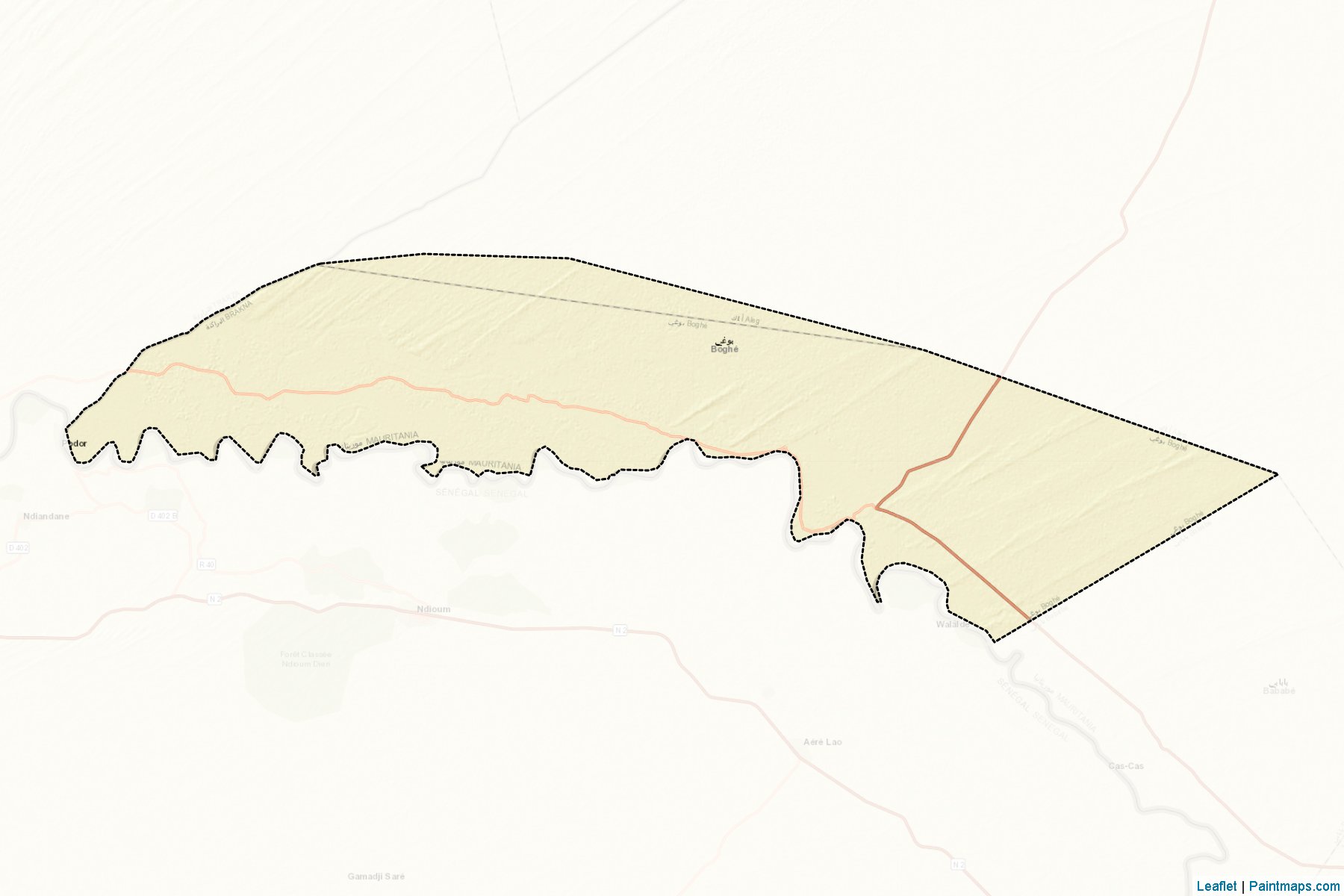 Boghé (Brakna Region) Map Cropping Samples-2