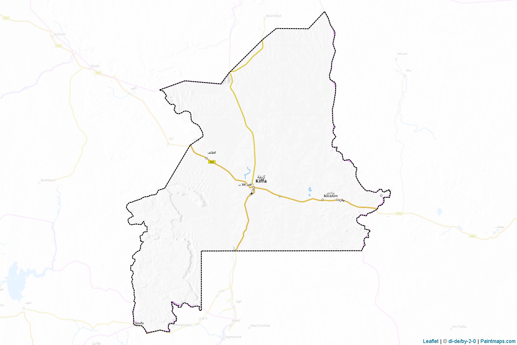 Kiffa (Assaba Region) Map Cropping Samples-1