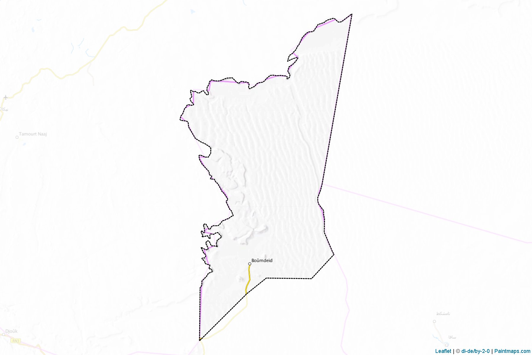 Muestras de recorte de mapas Boumdeid (Assaba)-1