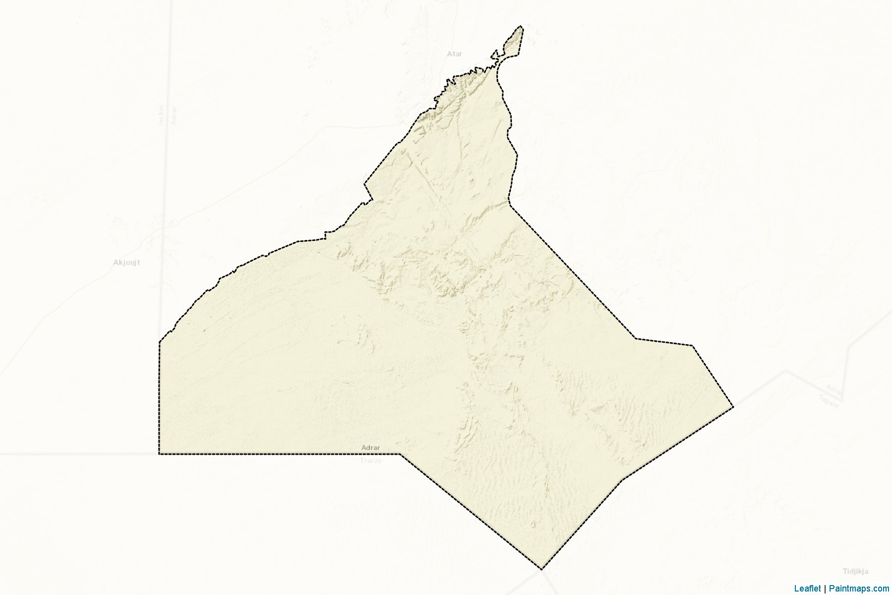 Muestras de recorte de mapas Aoujeft (Adrar)-2