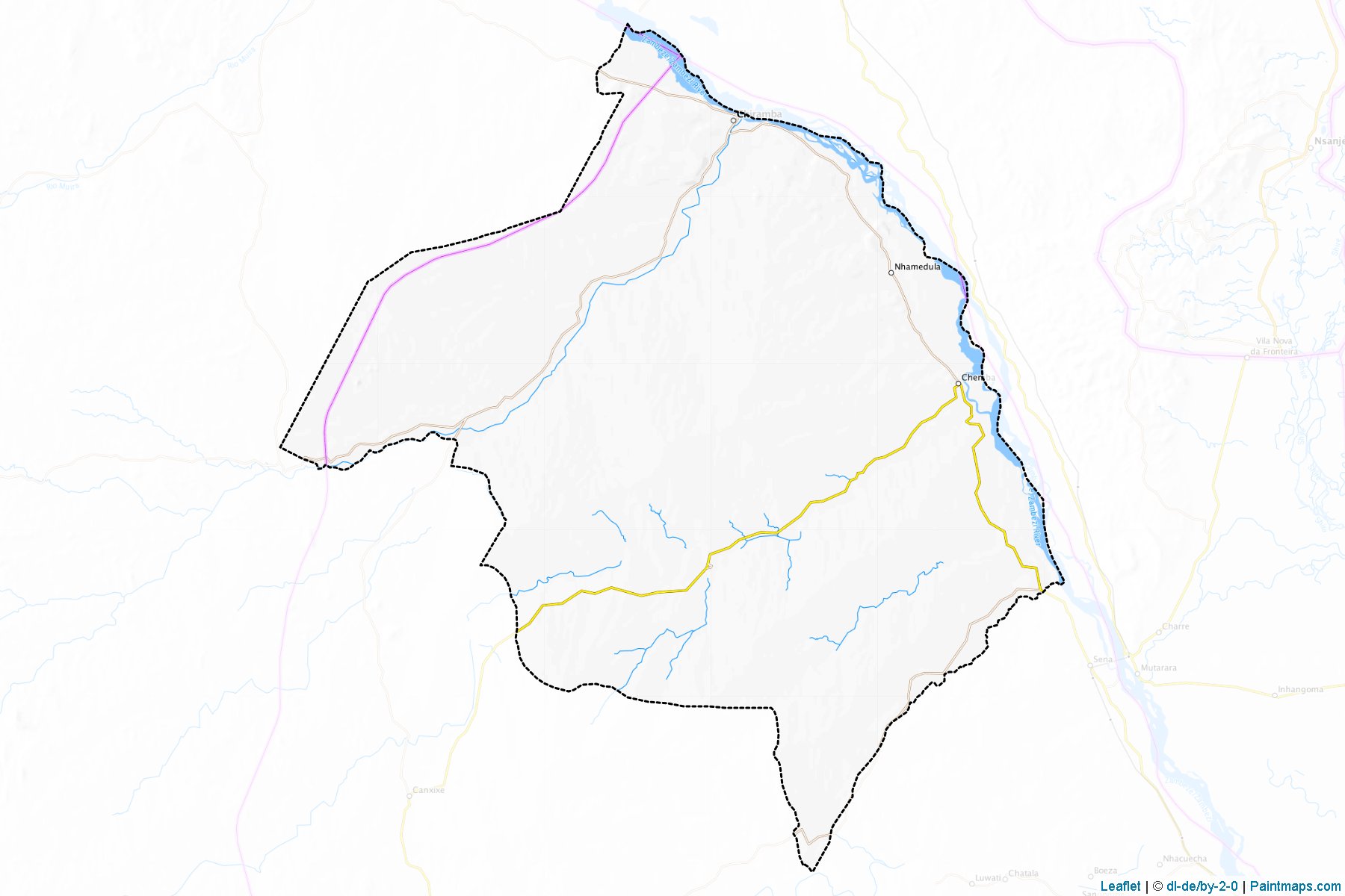 Chemba (Sofala Bölgesi) Haritası Örnekleri-1