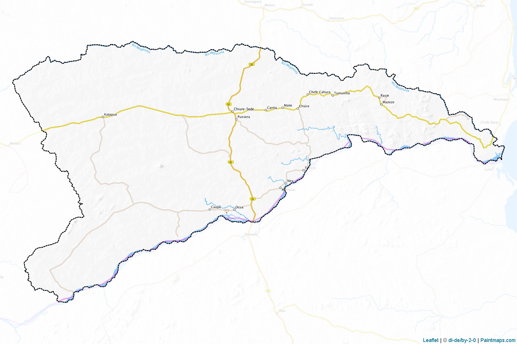 Muestras de recorte de mapas Chiure (Cabo Delgado)-1