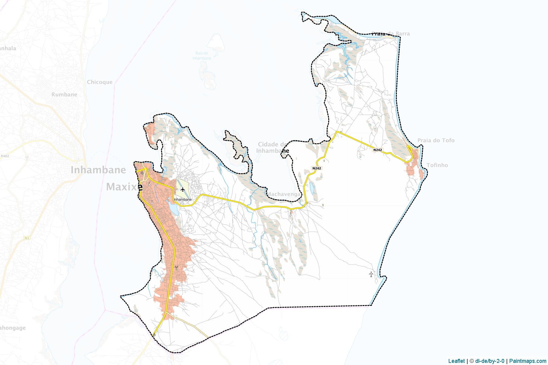 Cidade de Inhambane (Inhambane) Map Cropping Samples-1