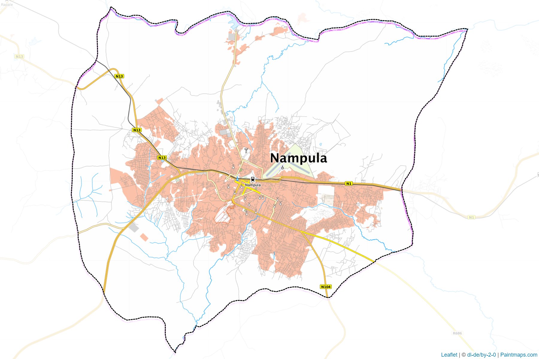 Cidade de Nampula (Nampula Bölgesi) Haritası Örnekleri-1