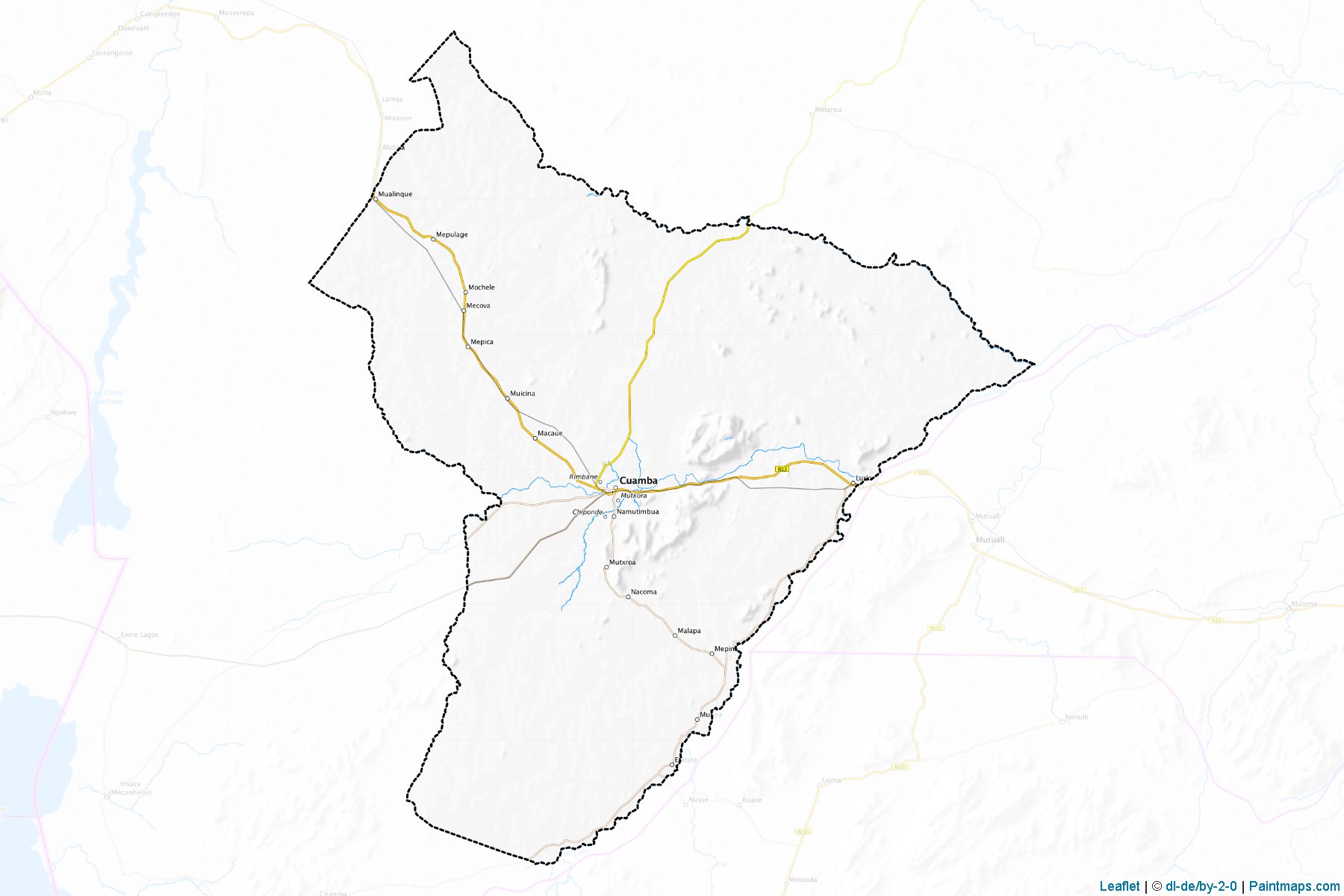 Cuamba (Niassa Bölgesi) Haritası Örnekleri-1