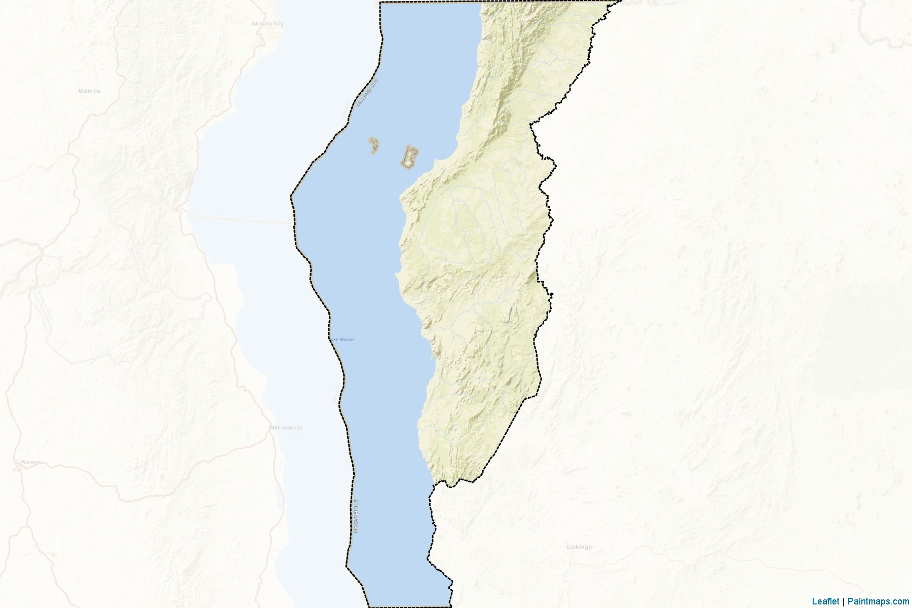 Muestras de recorte de mapas Lago (Niassa)-2