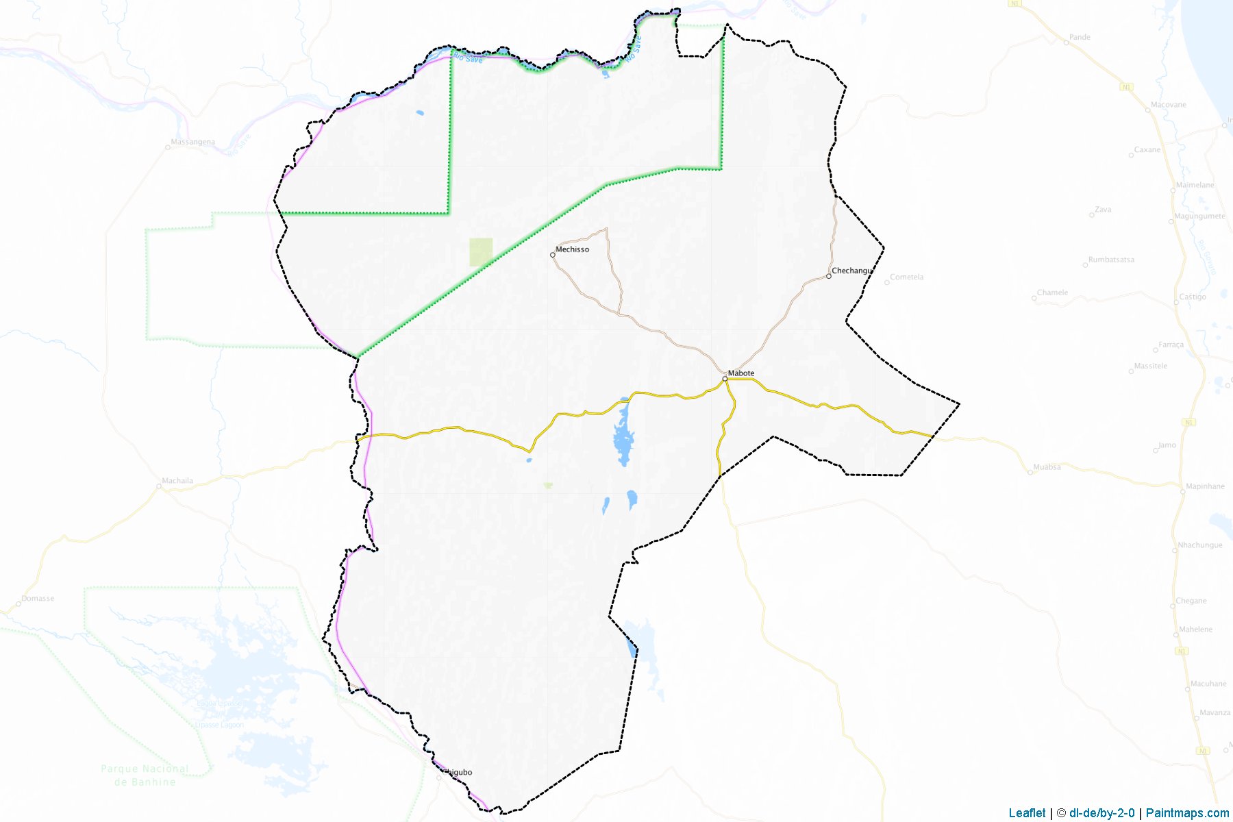 Muestras de recorte de mapas Mabote (Inhambane)-1