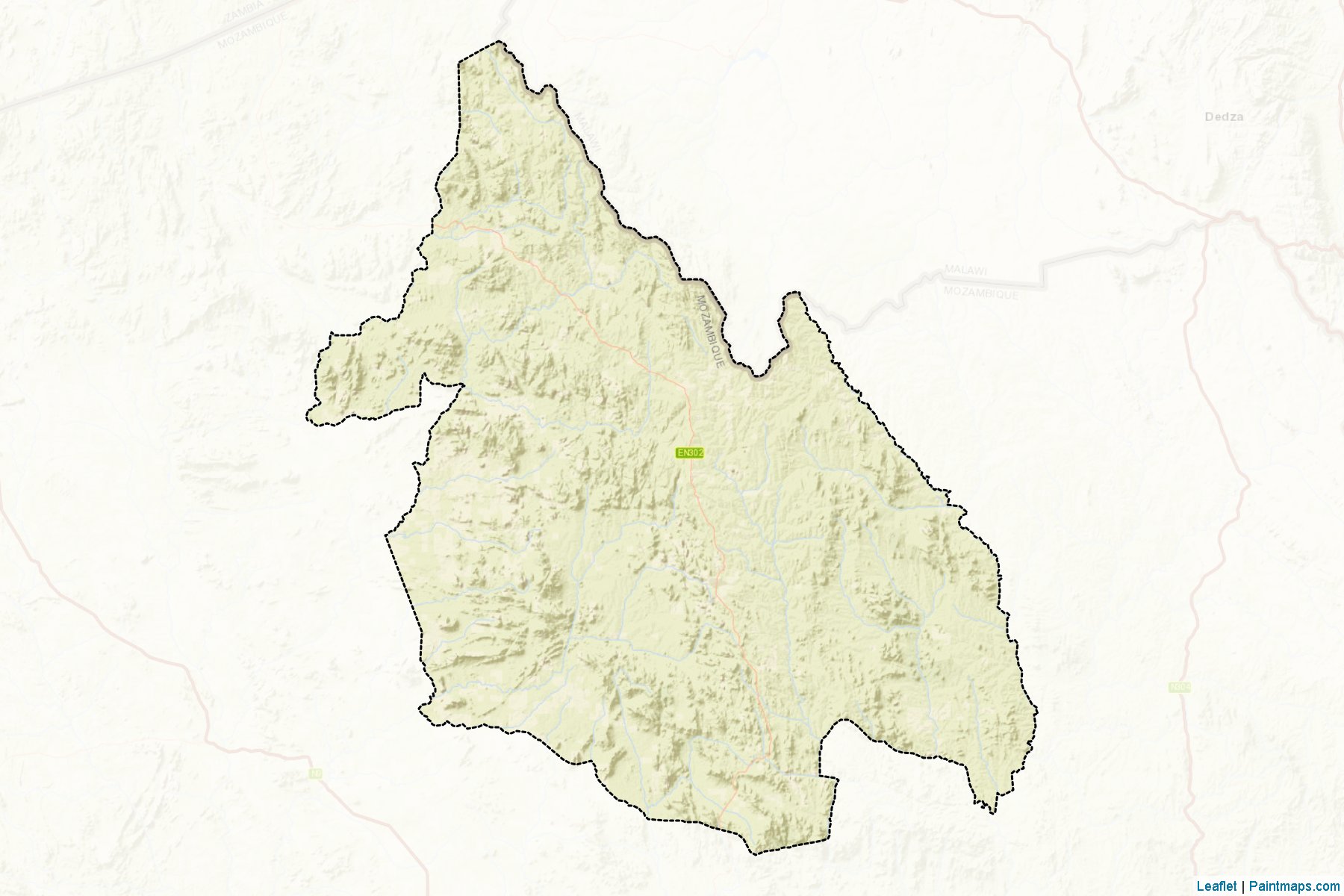 Macanga (Tete Bölgesi) Haritası Örnekleri-2