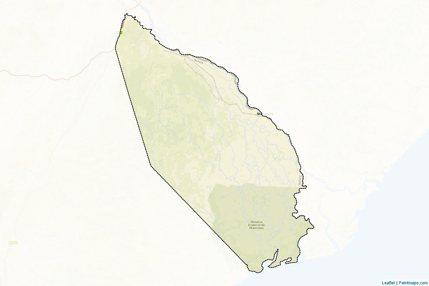 Muestras de recorte de mapas Marromeu (Sofala)-2