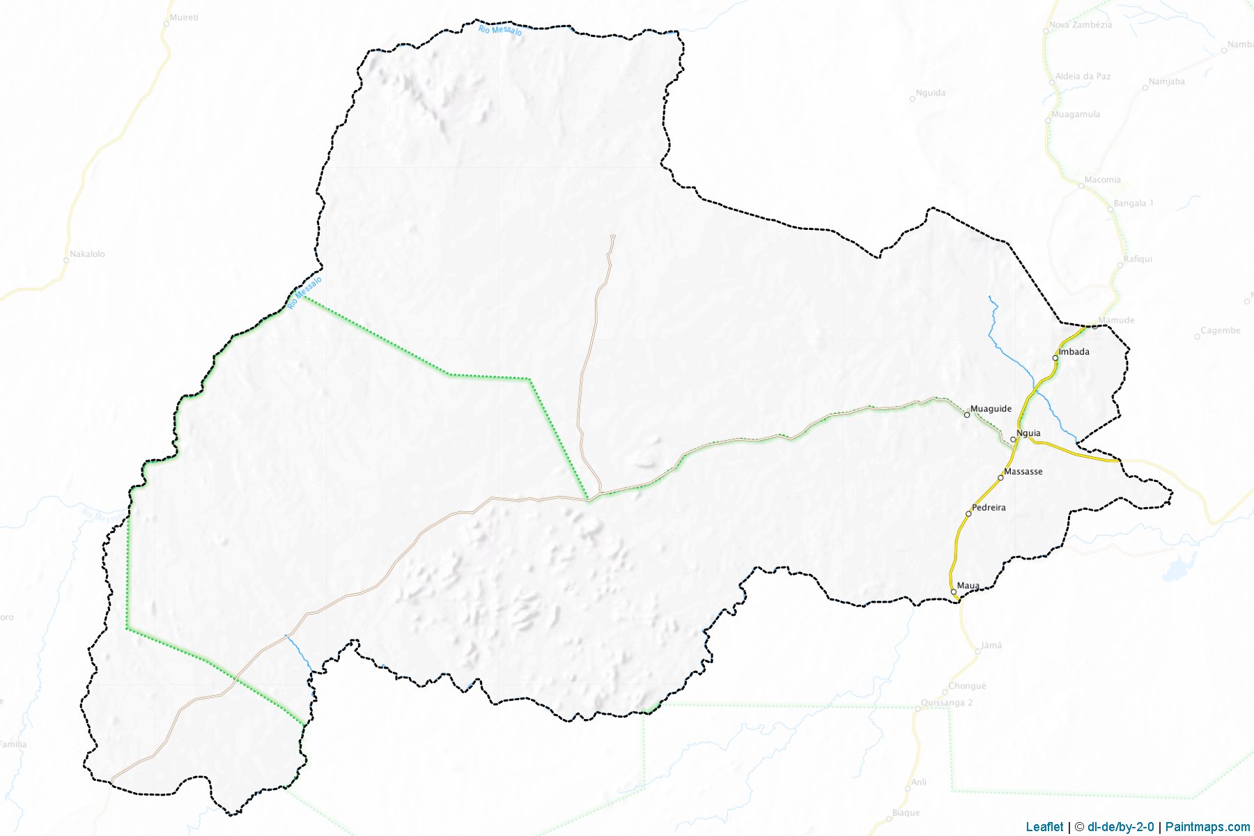 Meluco (Cabo Delgado Bölgesi) Haritası Örnekleri-1