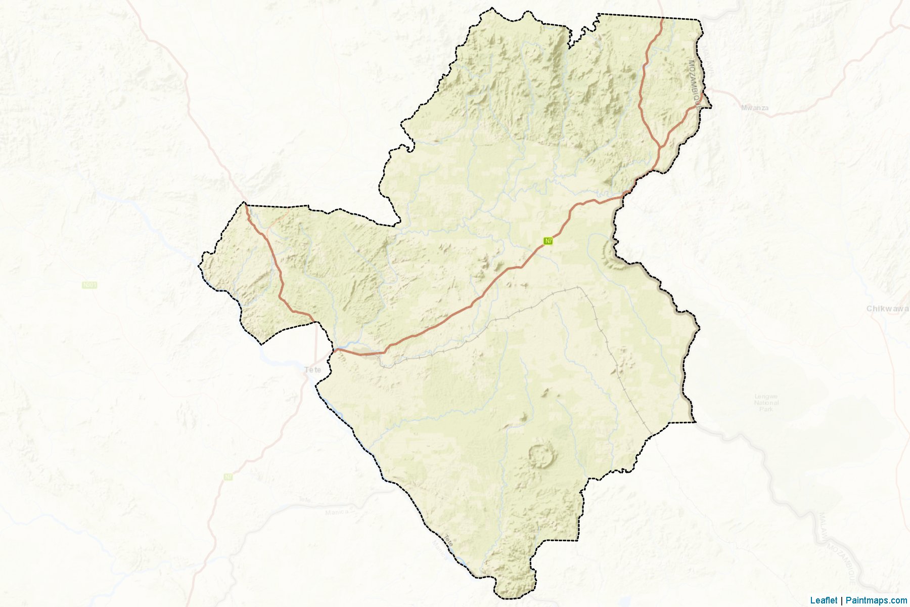 Muestras de recorte de mapas Moatize (Tete)-2