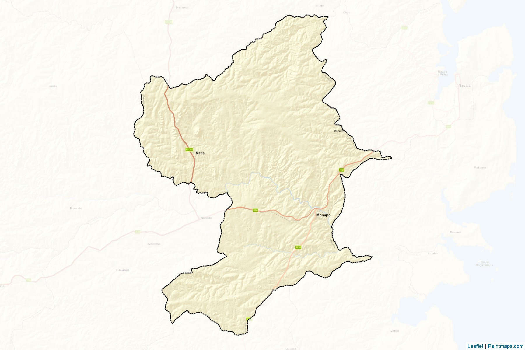 Muestras de recorte de mapas Monapo (Nampula)-2