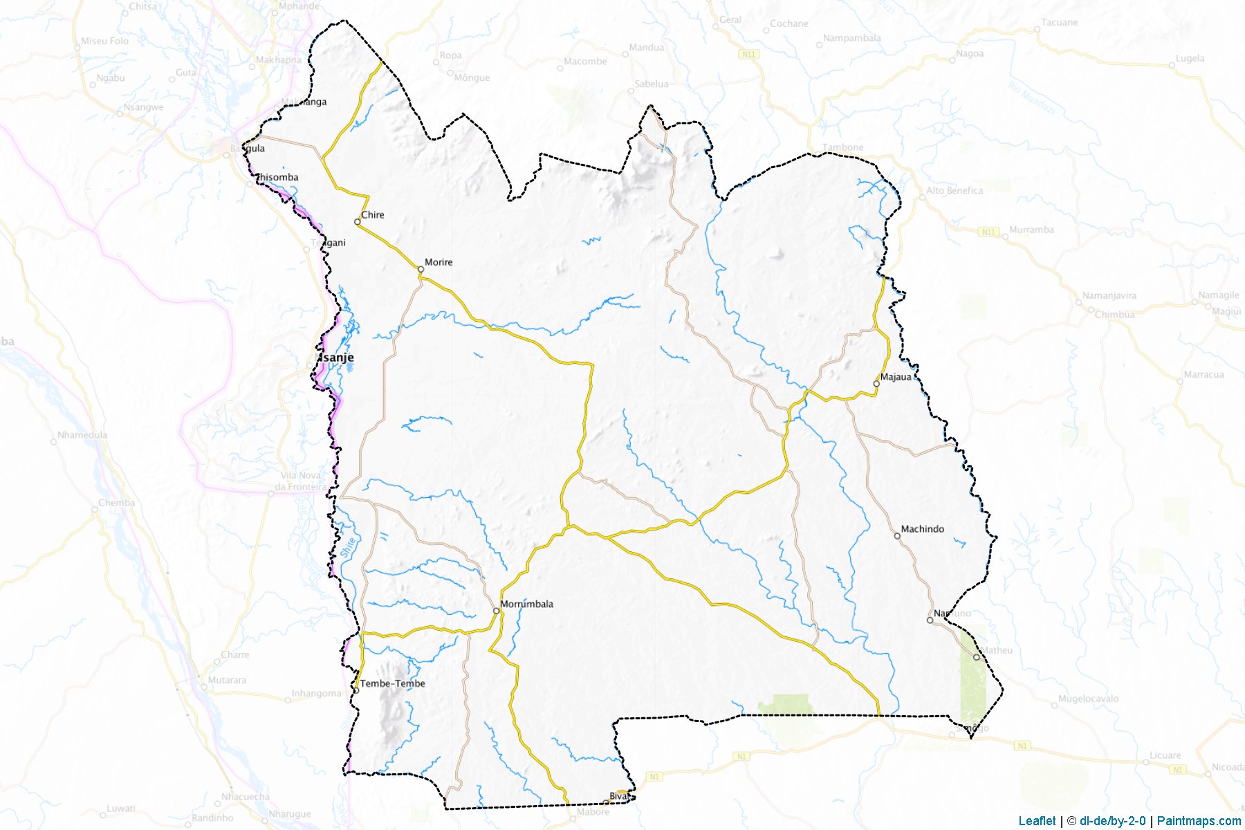 Muestras de recorte de mapas Morrumbala (Zambezia)-1