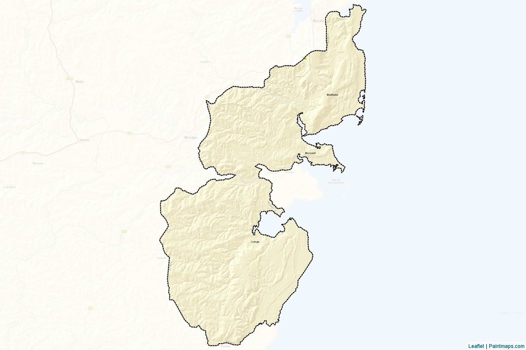 Muestras de recorte de mapas Mossuril (Nampula)-2