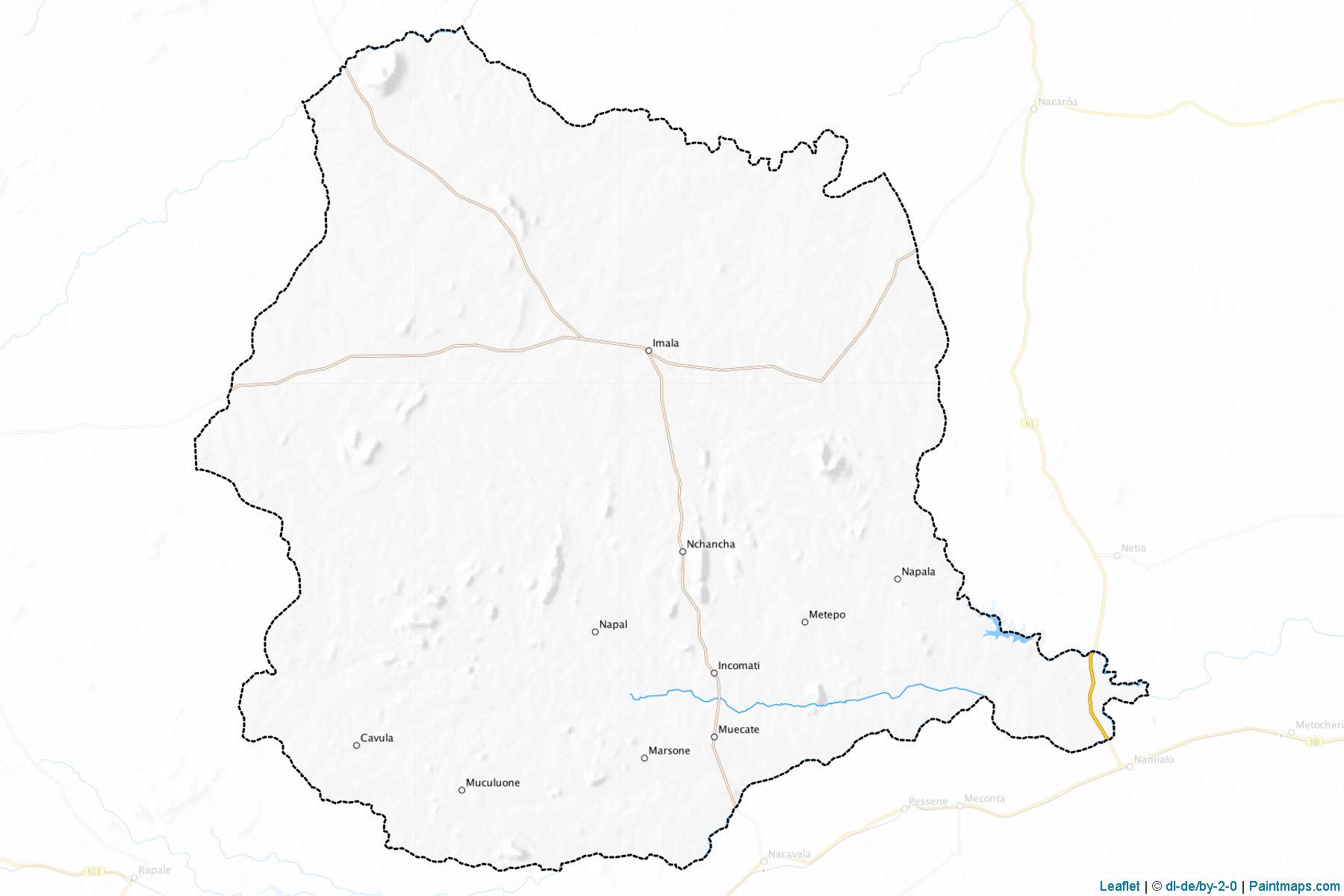 Muestras de recorte de mapas Muecate (Nampula)-1