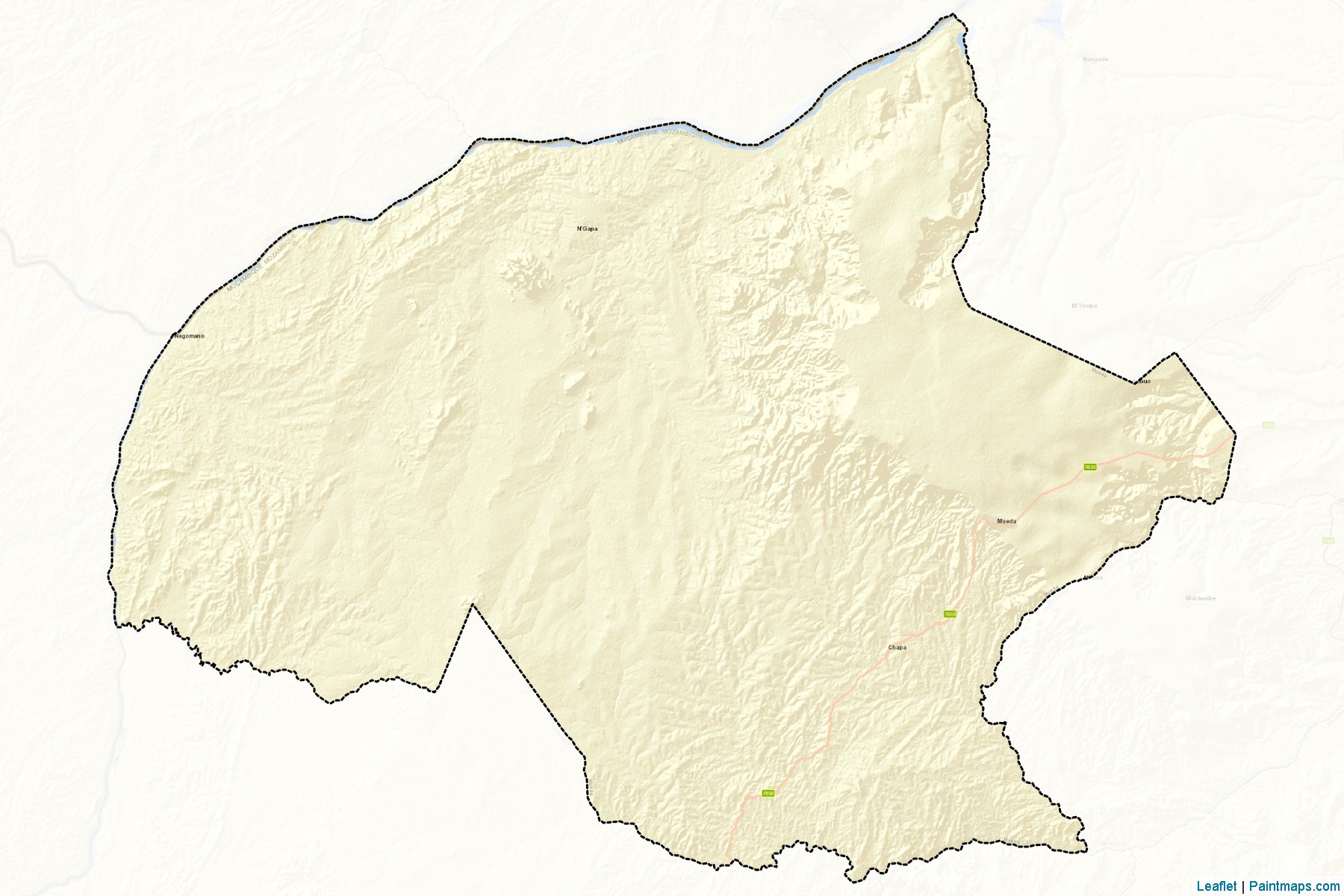 Muestras de recorte de mapas Mueda (Cabo Delgado)-2