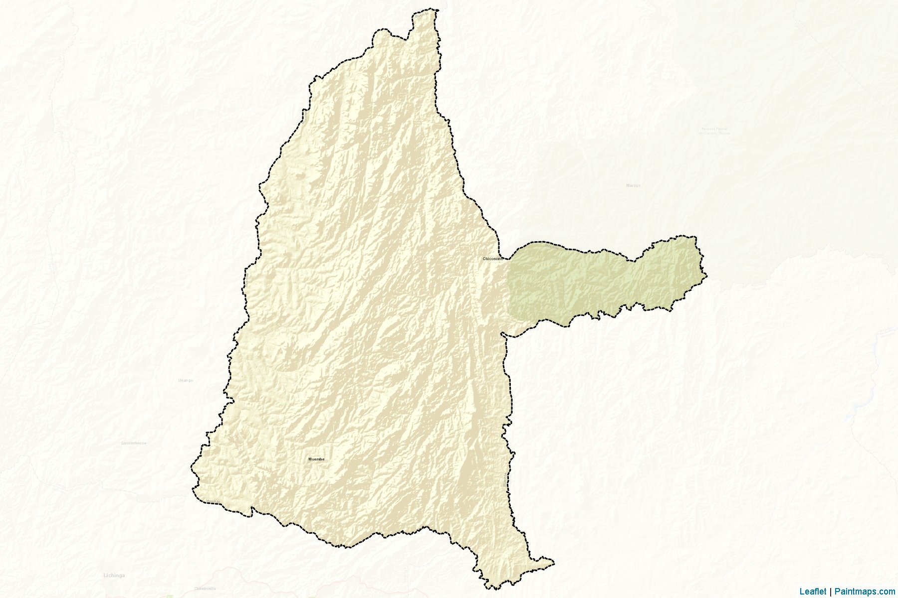 Muestras de recorte de mapas Muembe (Niassa)-2