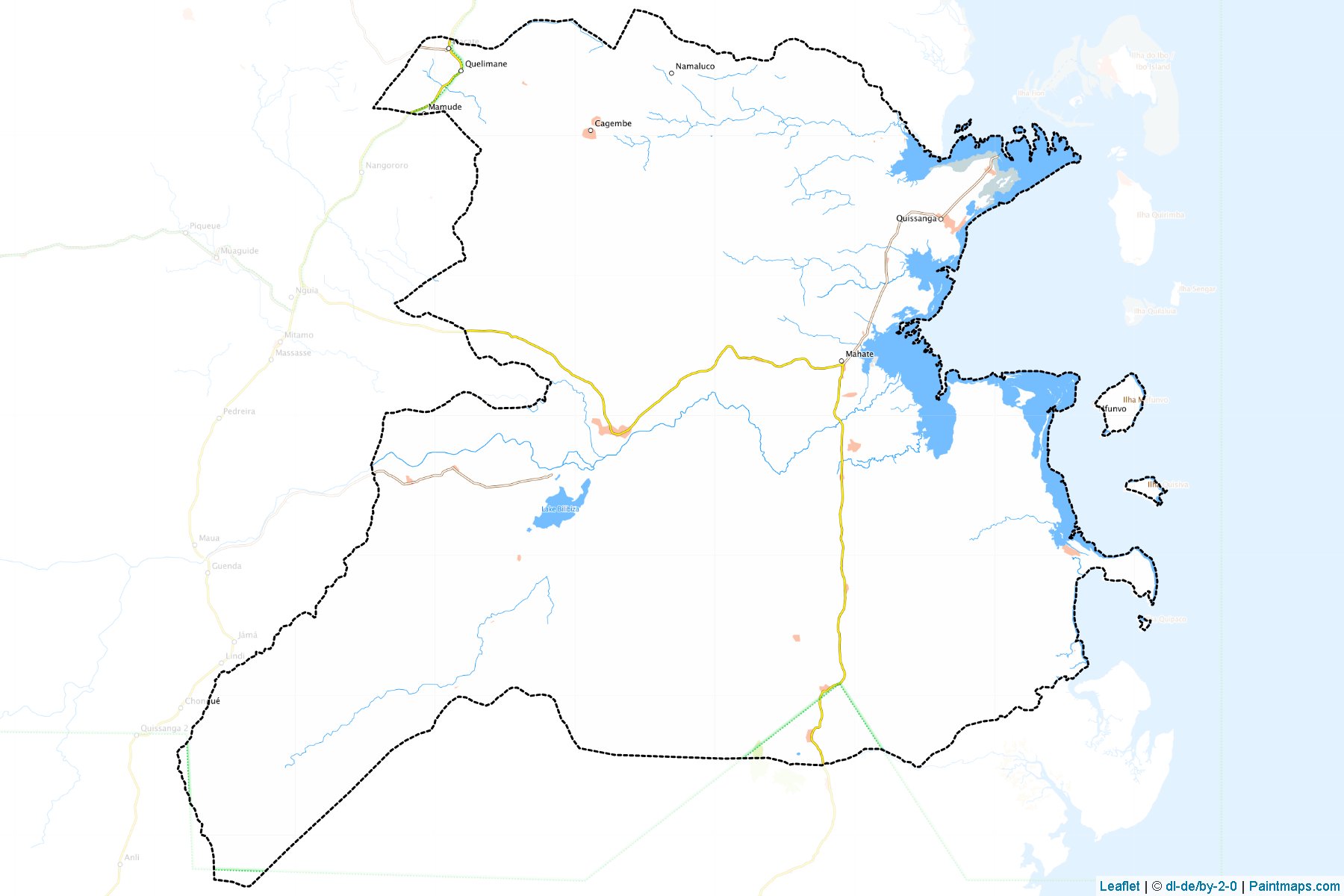 Quissanga (Cabo Delgado Bölgesi) Haritası Örnekleri-1