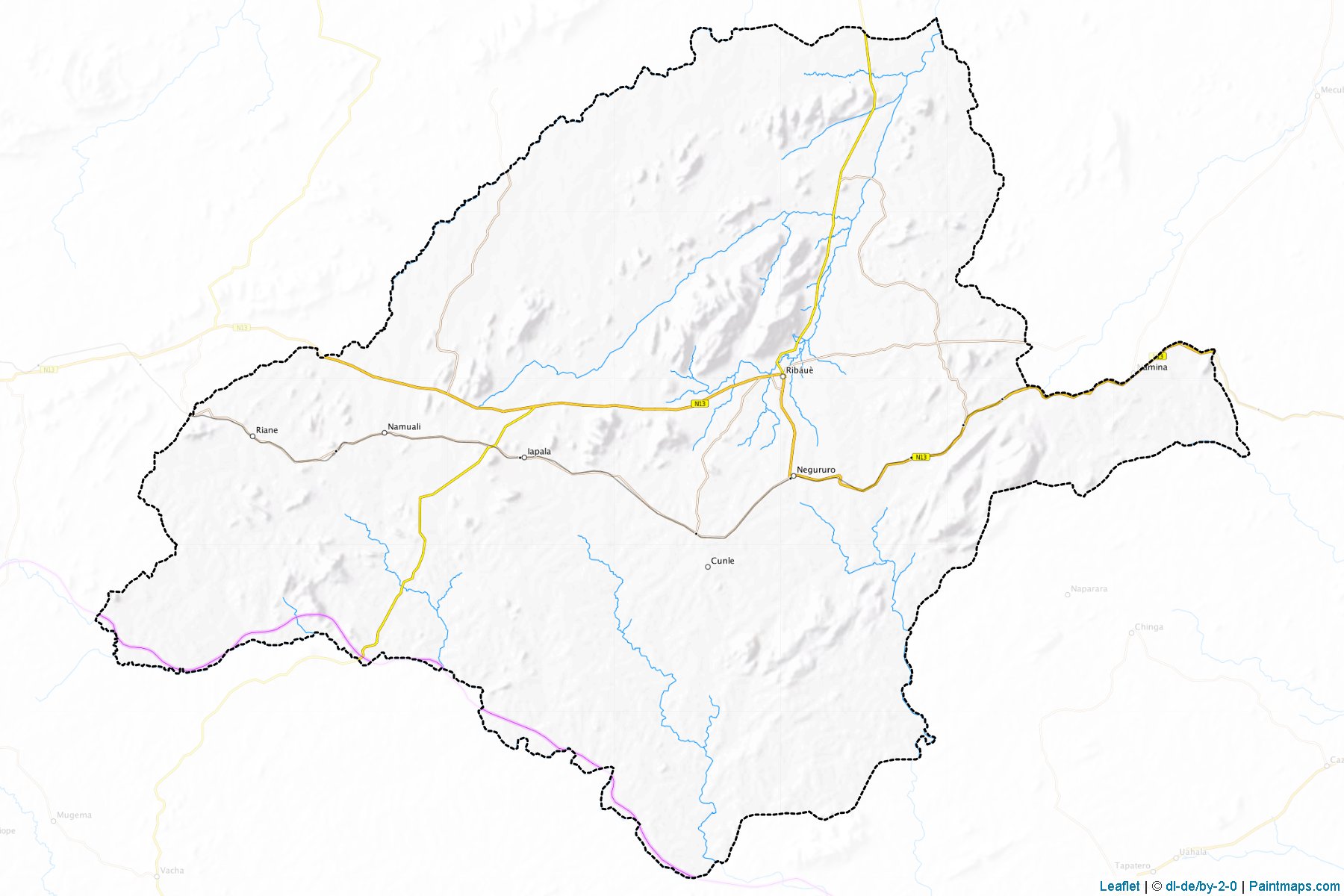 Ribaue (Nampula Bölgesi) Haritası Örnekleri-1