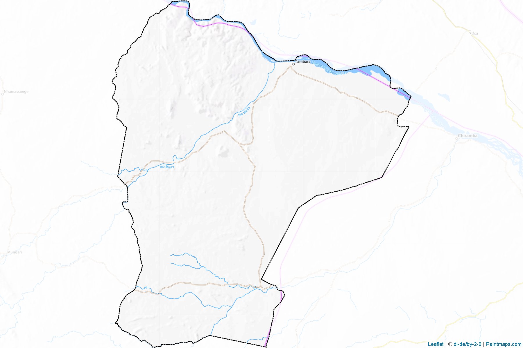 Muestras de recorte de mapas Tambara (Manica)-1