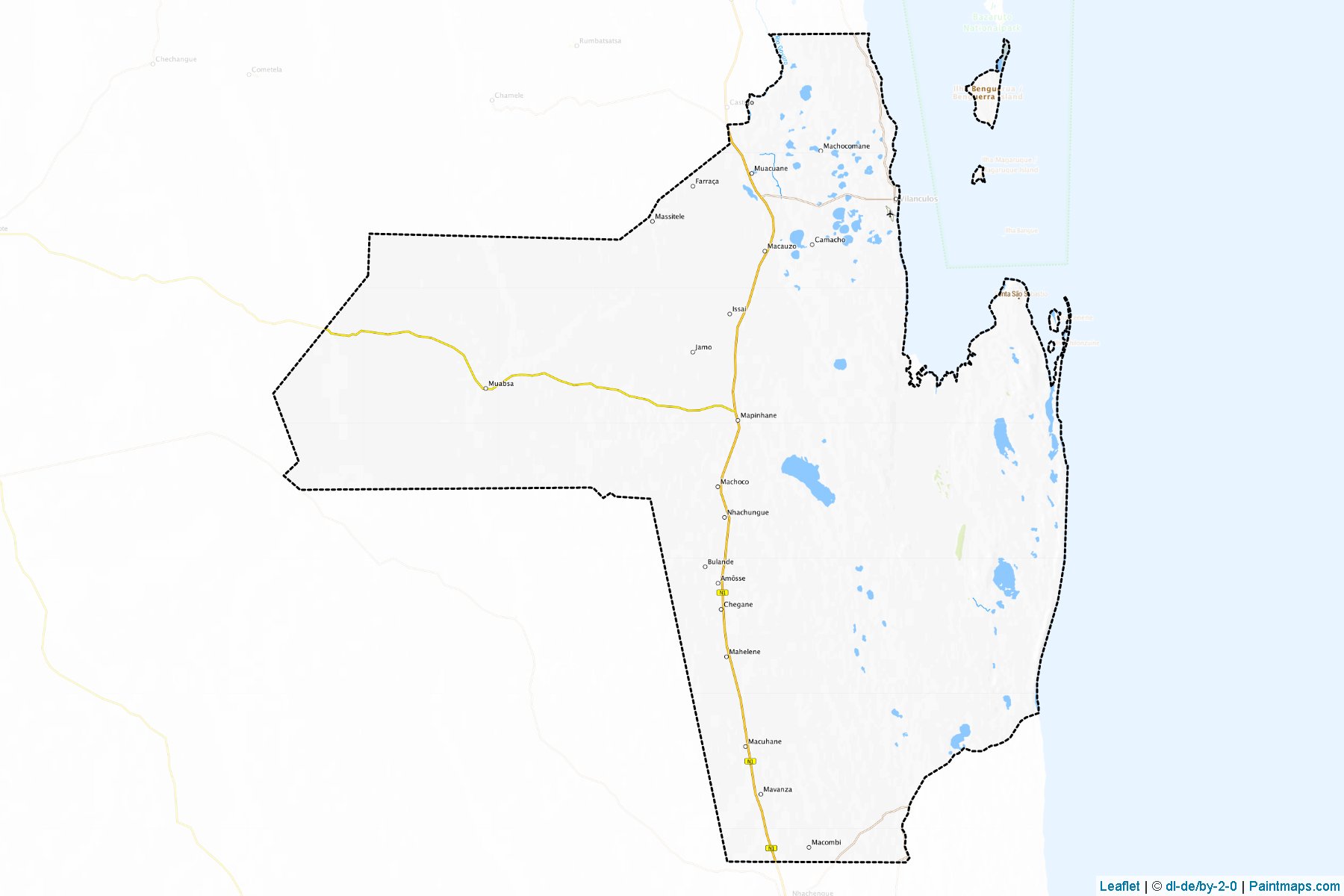 Muestras de recorte de mapas Vilankulo (Inhambane)-1