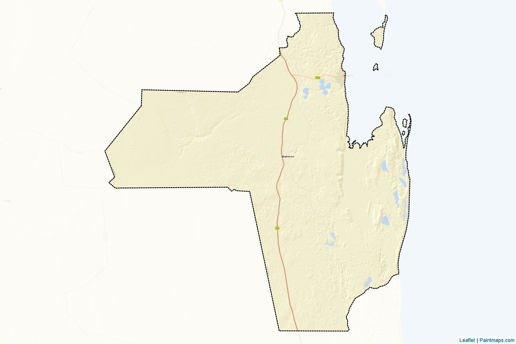 Muestras de recorte de mapas Vilankulo (Inhambane)-2