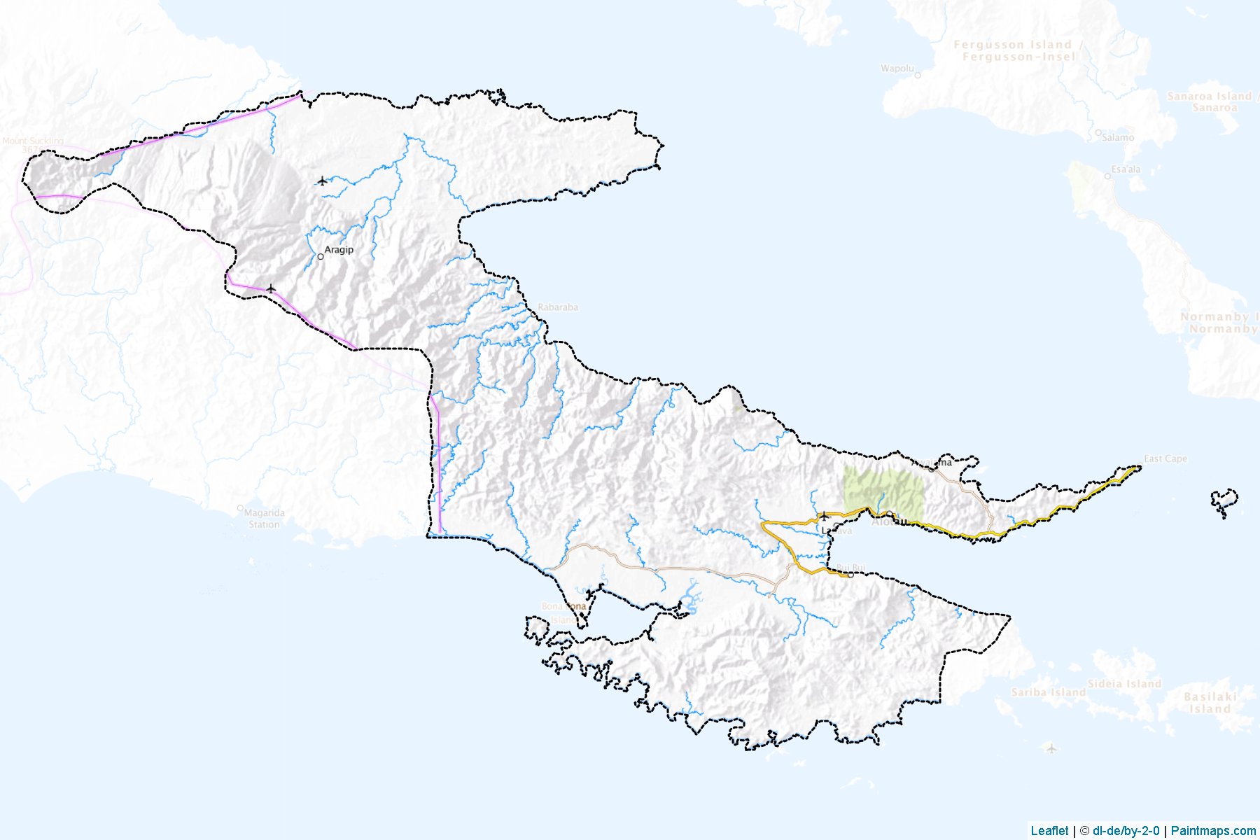 Alotau (Milne Bay) Map Cropping Samples-1