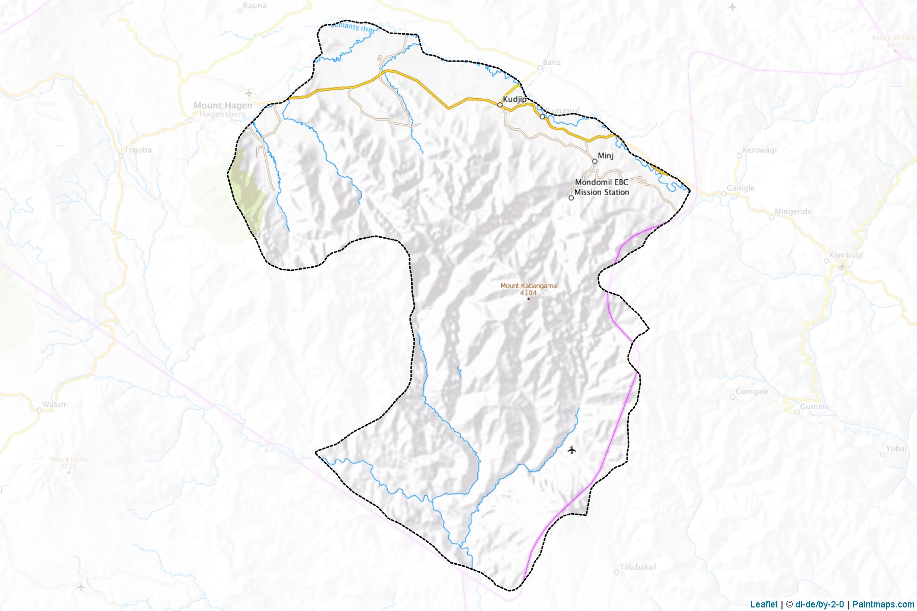 Muestras de recorte de mapas Anglimp-South Waghi (Jiwaka)-1