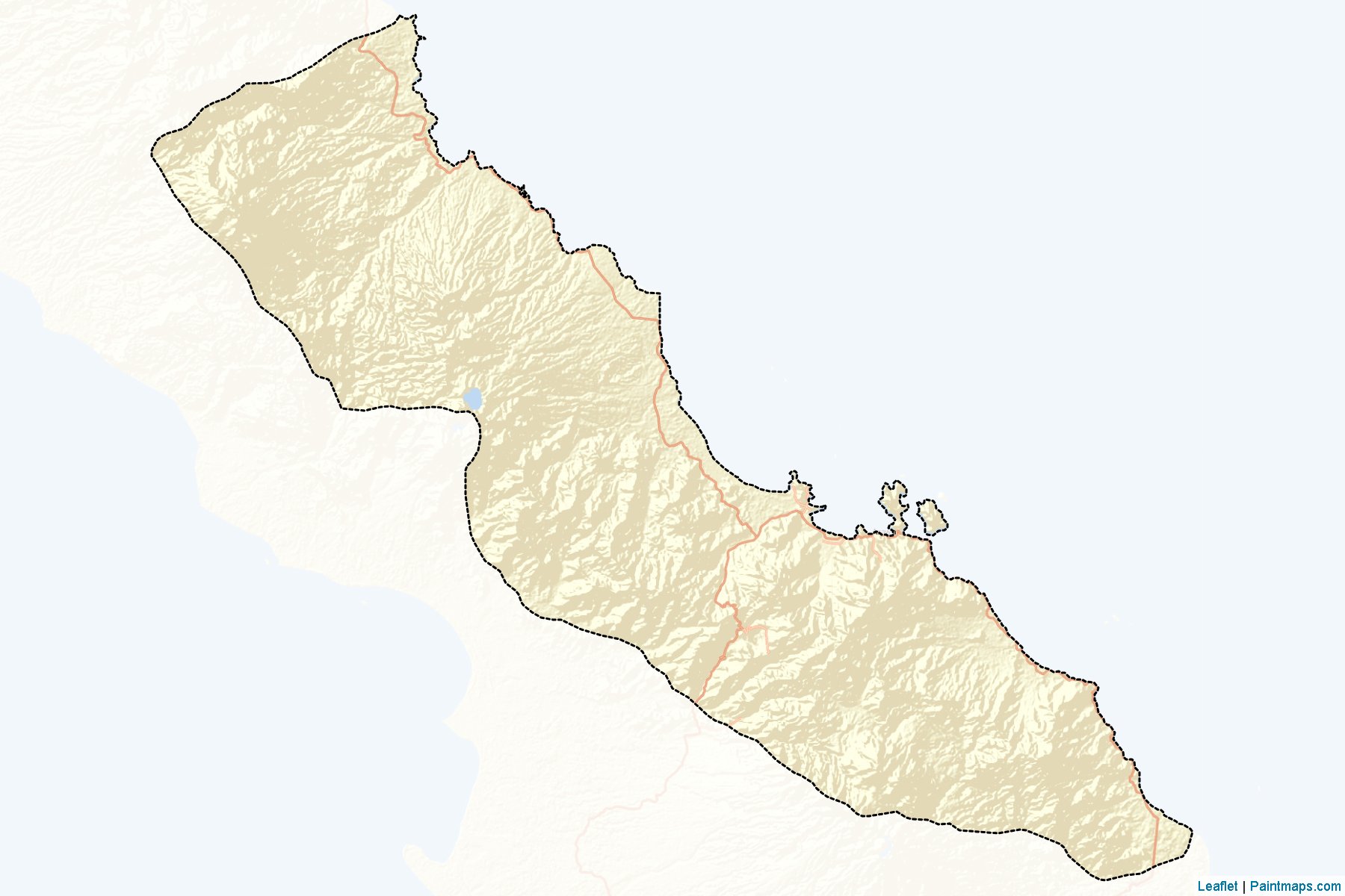 Muestras de recorte de mapas Central Bougainville (North Solomons)-2