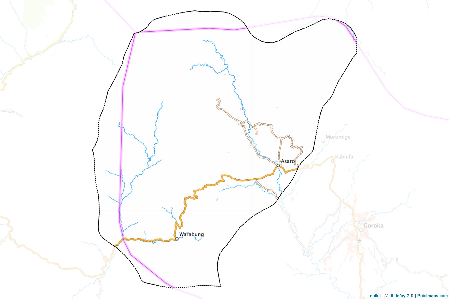 Muestras de recorte de mapas Daulo (Eastern Highlands)-1