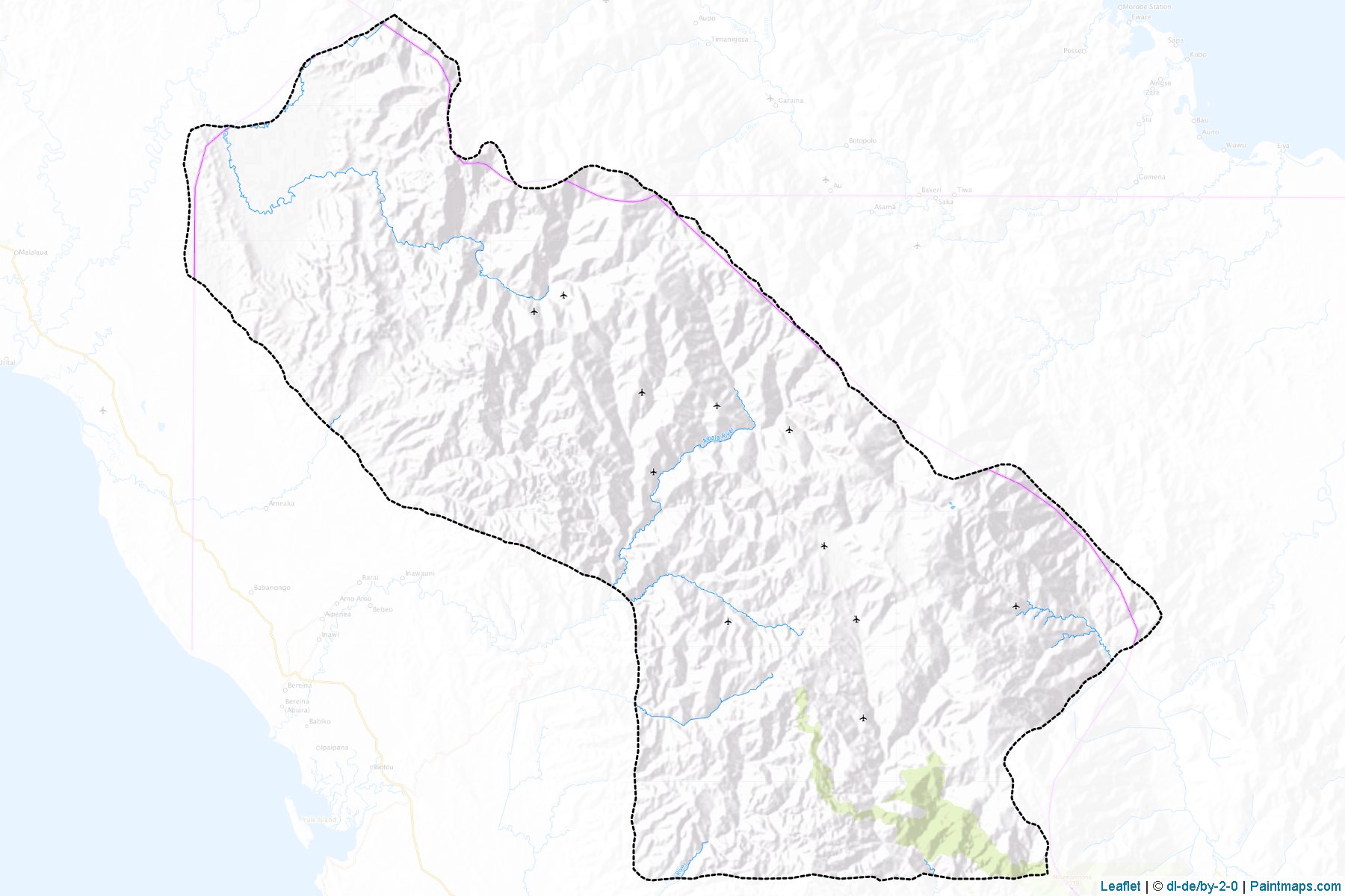 Muestras de recorte de mapas Goilala (Central)-1