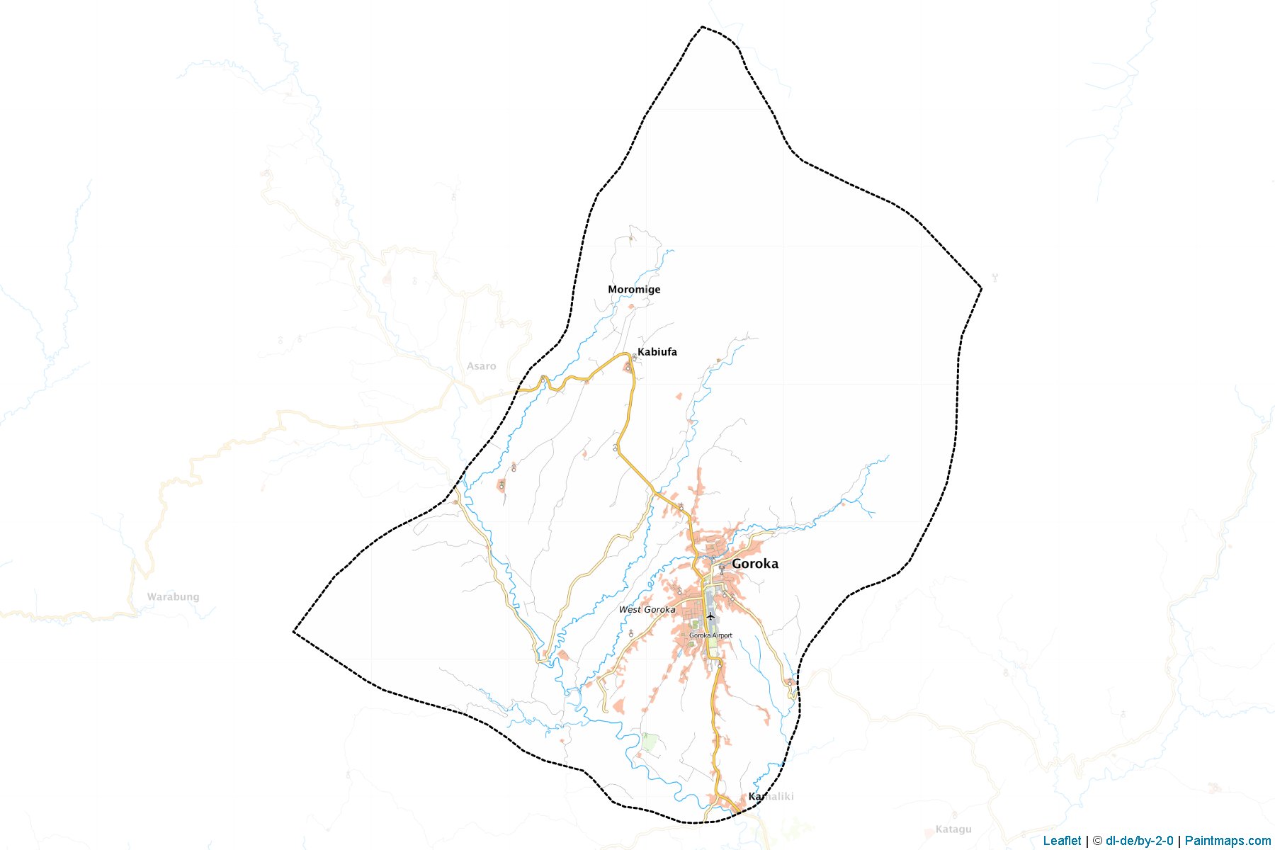 Goroka (Eastern Highlands) Map Cropping Samples-1