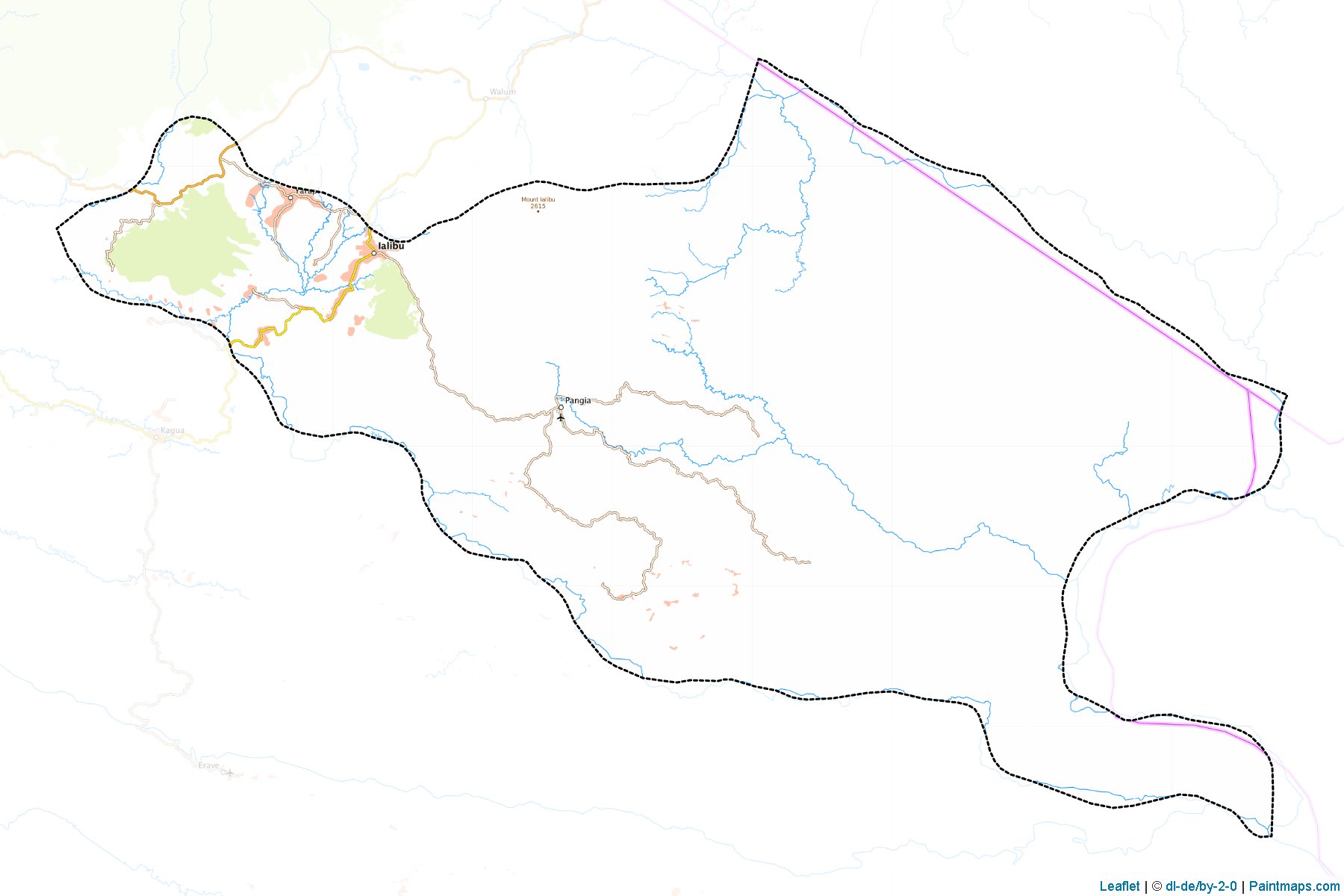 Muestras de recorte de mapas Ialibu-Pangia (Southern Highlands)-1