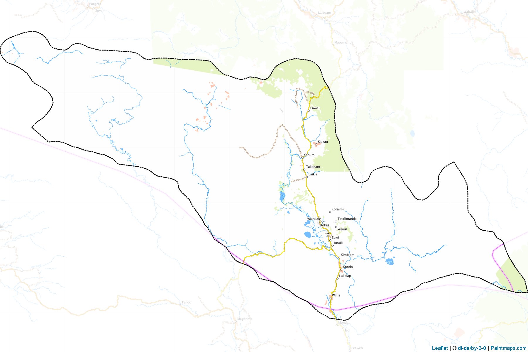 Kandep (Enga Province) Haritası Örnekleri-1