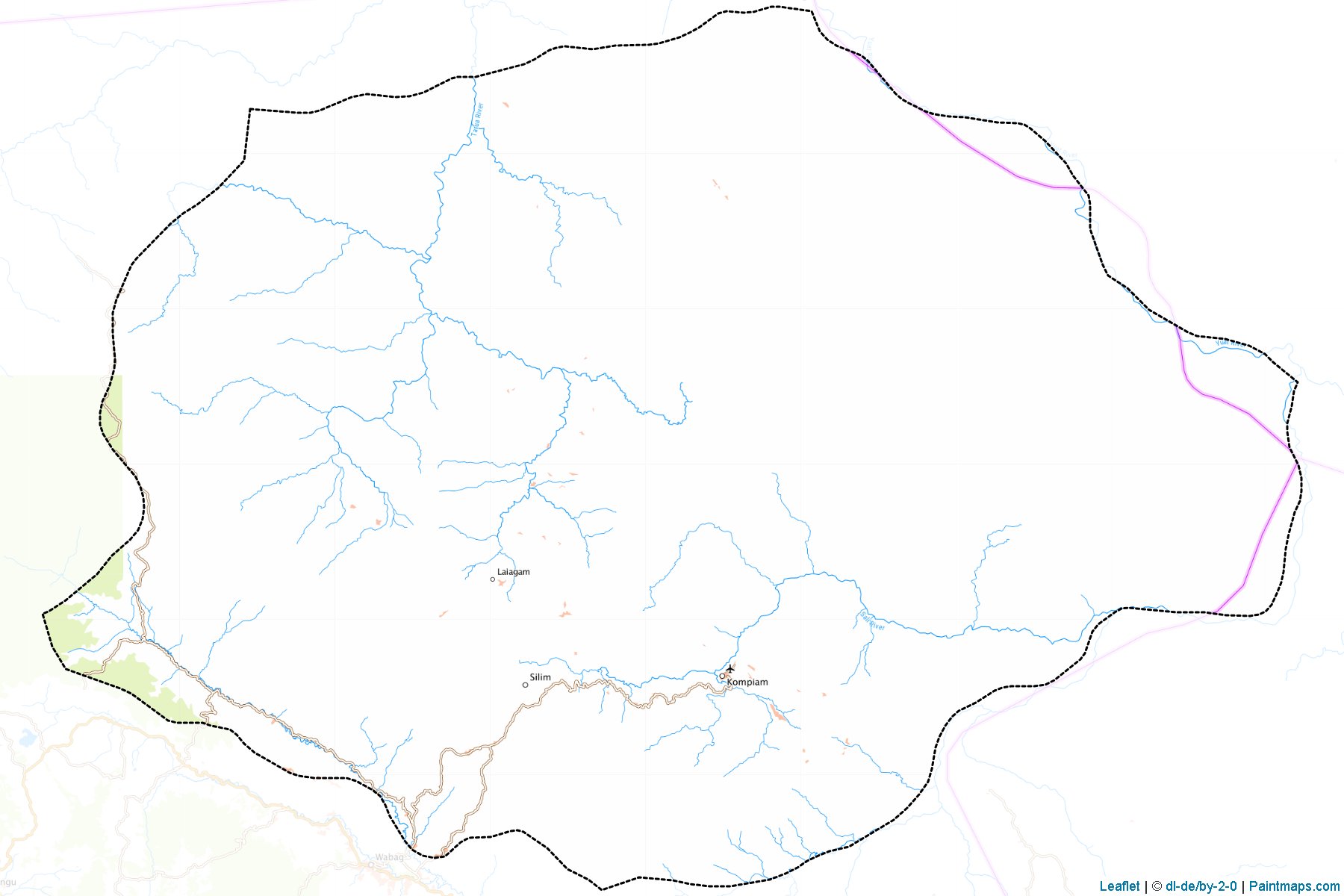 Muestras de recorte de mapas Kompiam-Ambum (Enga)-1