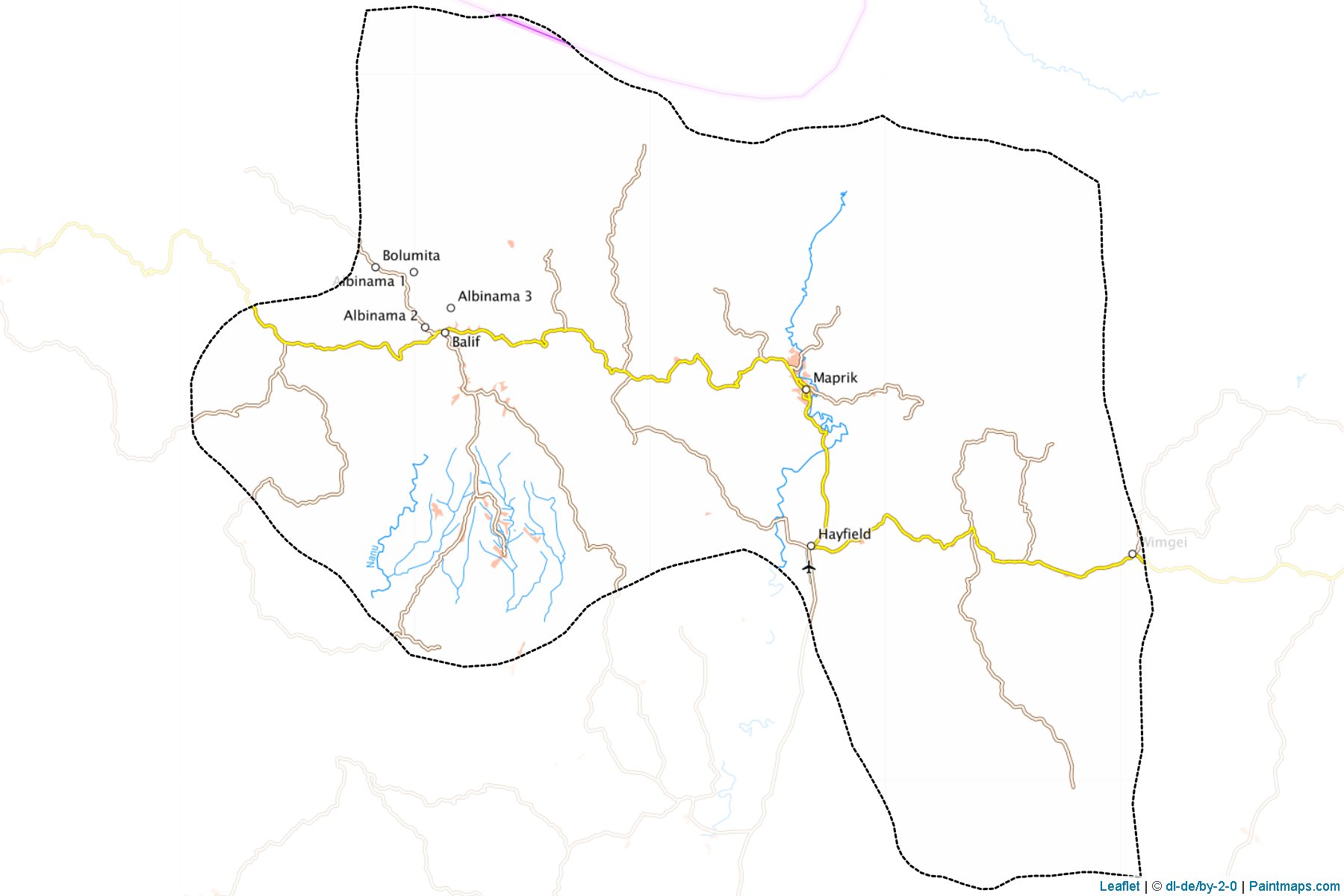 Maprik (East Sepik) Map Cropping Samples-1